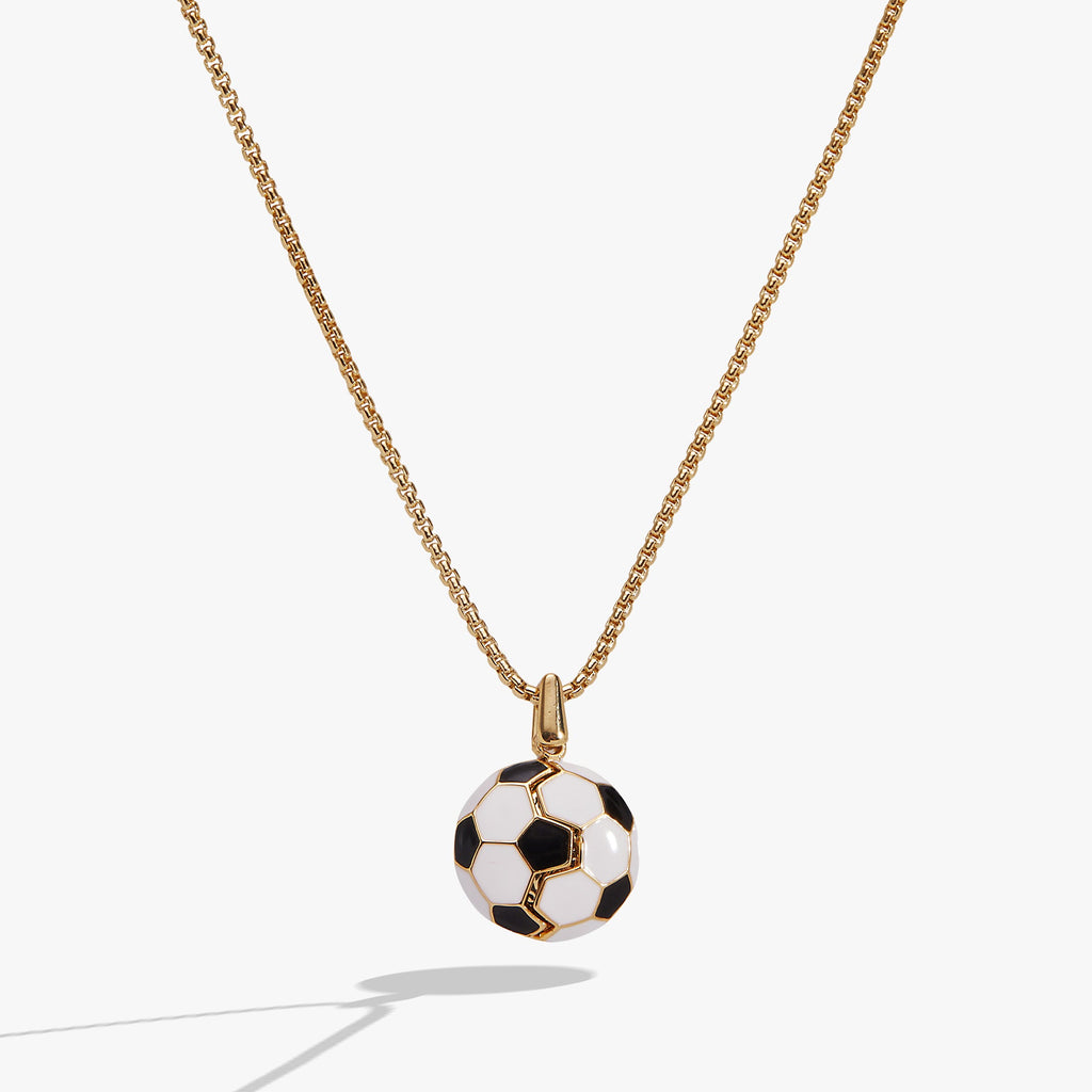 Soccer Ball "Control The Ball, Command The Game" Locket Necklace
