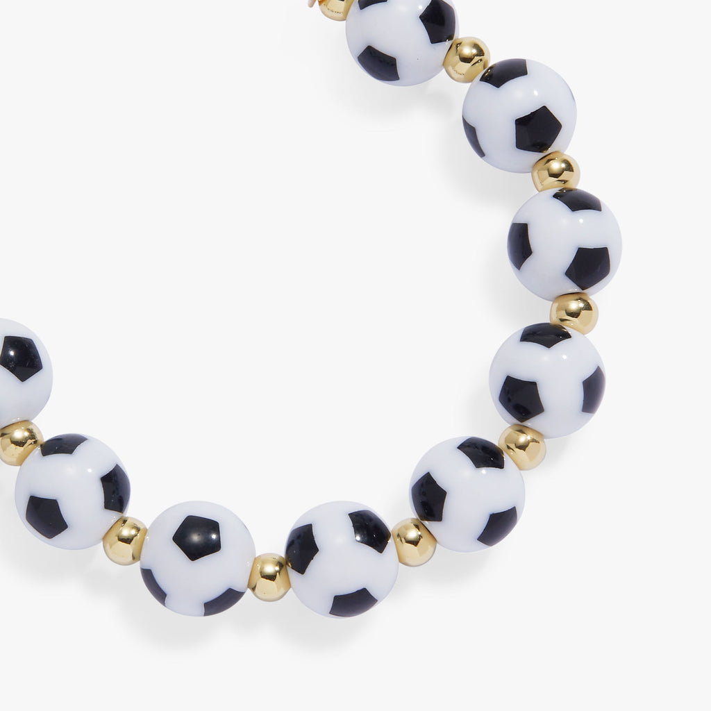 Soccer Oversized Beaded Bangle