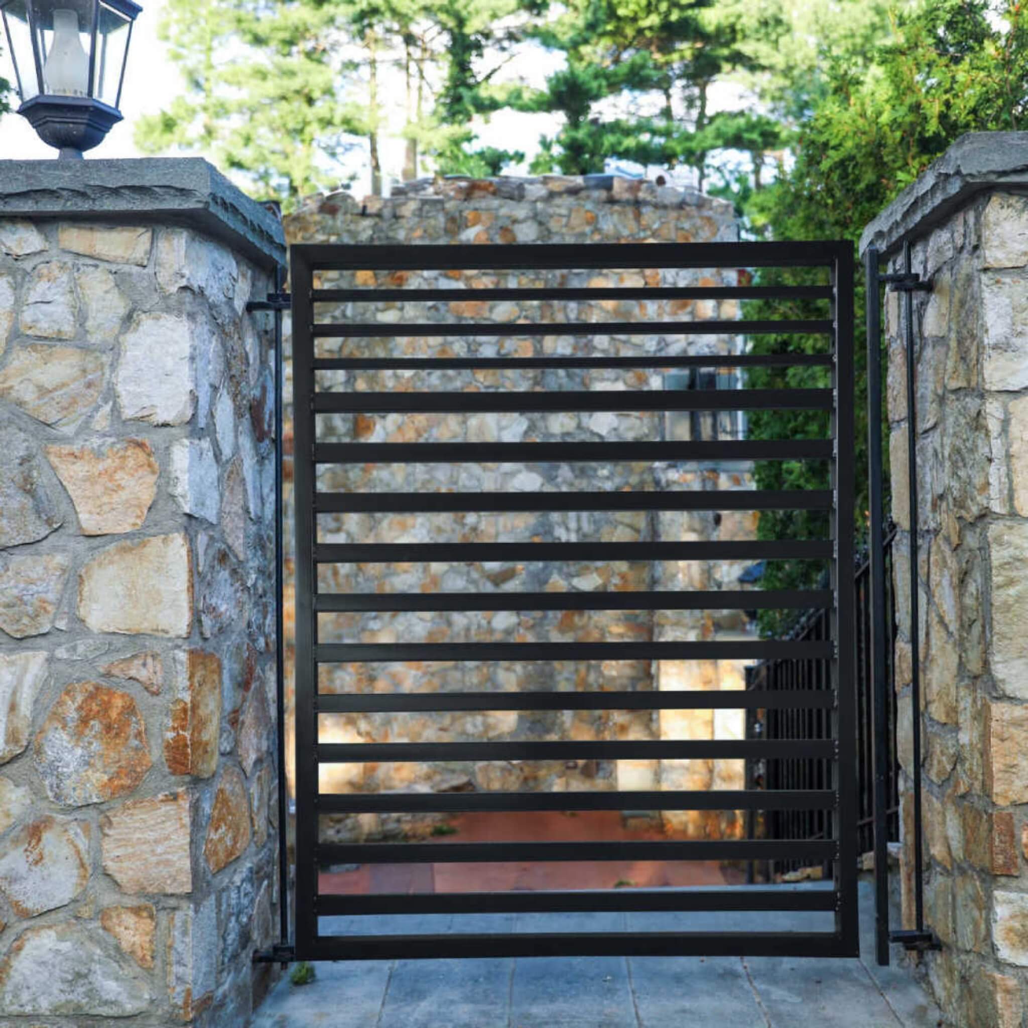 5FT Heavy-Duty Sofia Powder-Coated Galvanized Steel Pedestrian Gate (SAK12567)