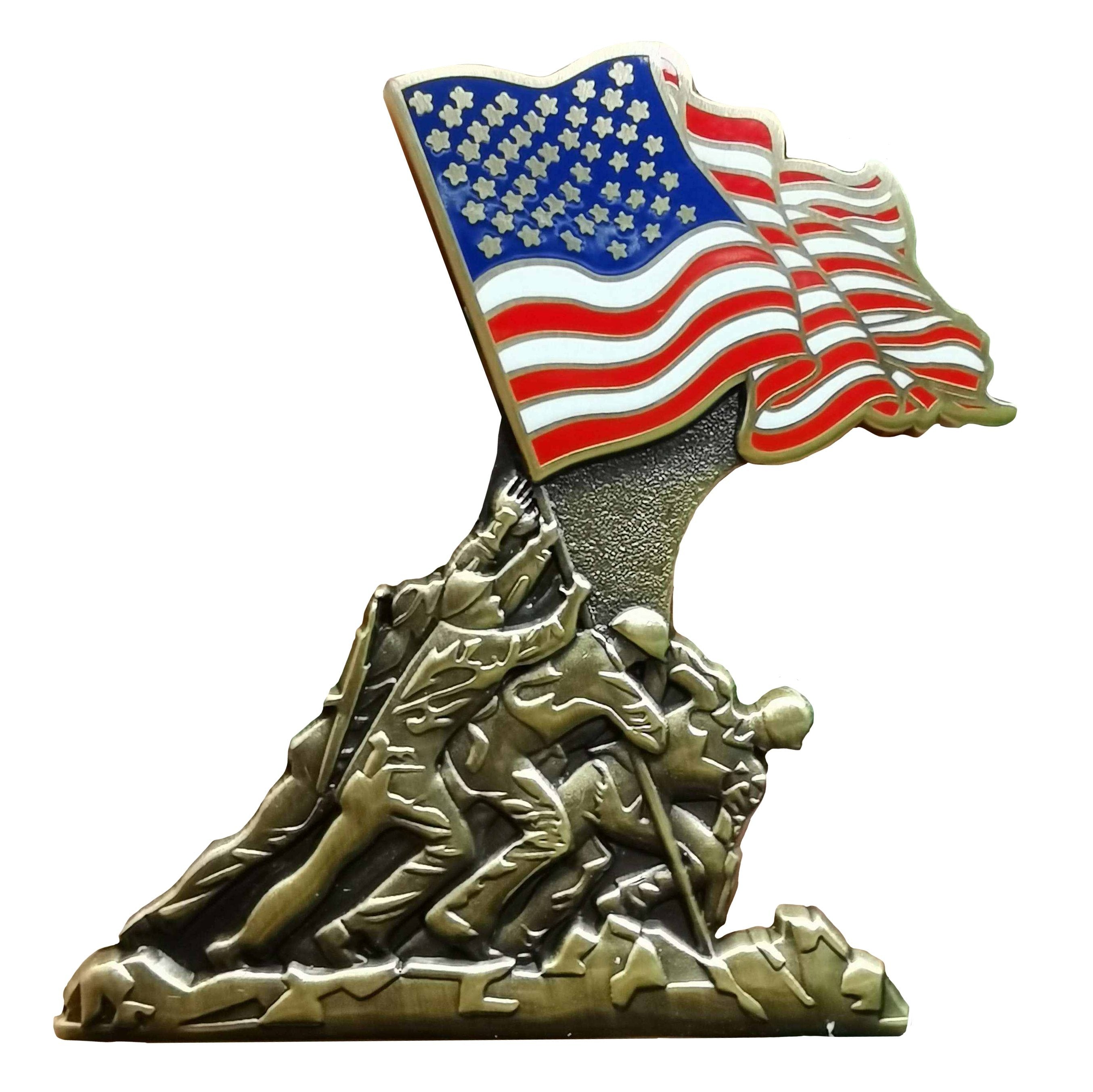 Iwo Jima 80. Jubiläum Emaille-Pin