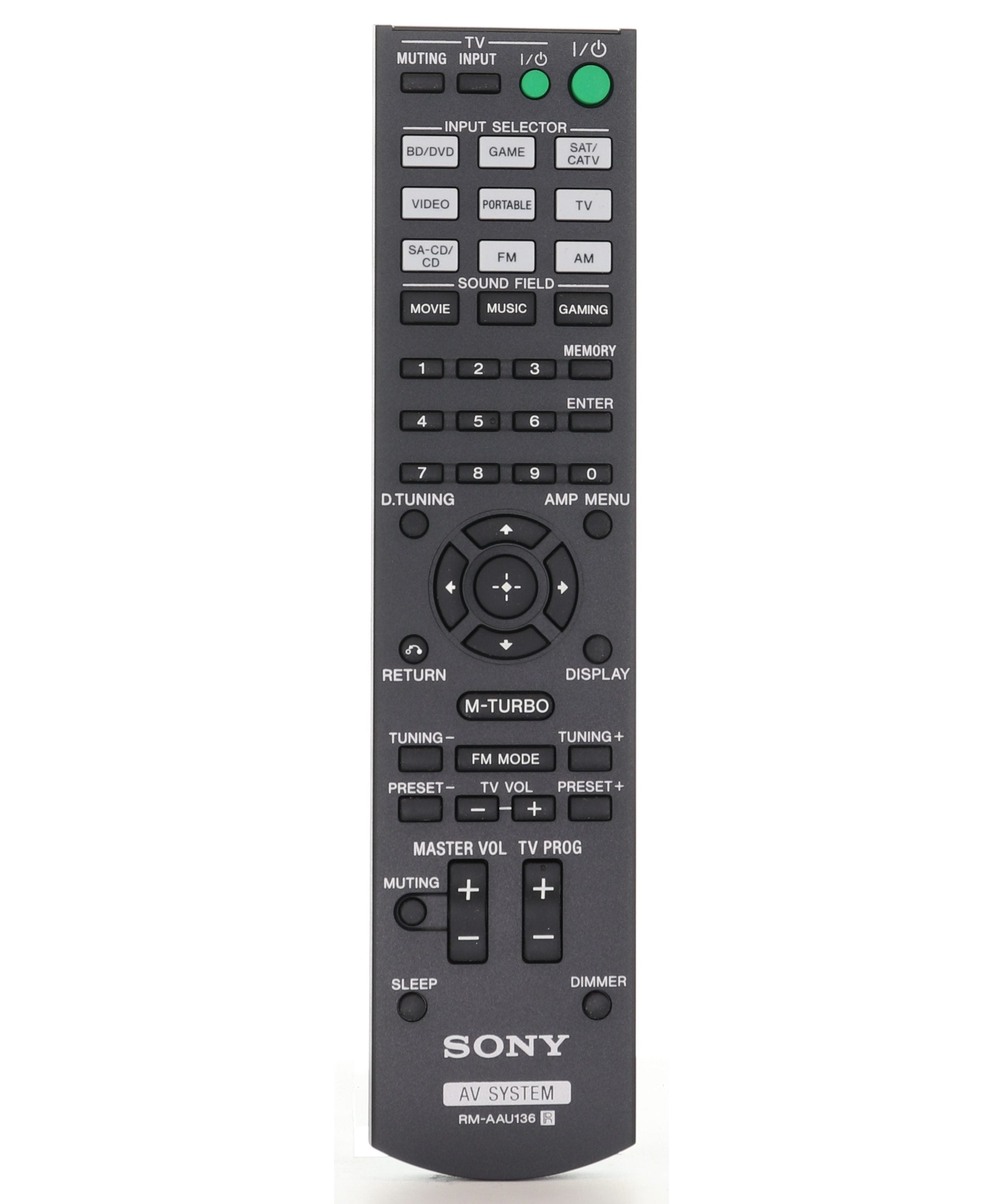 Sony RM-AAU136 Home Theatre System AV Receiver Remote Control - 149017211 - RMAAU136