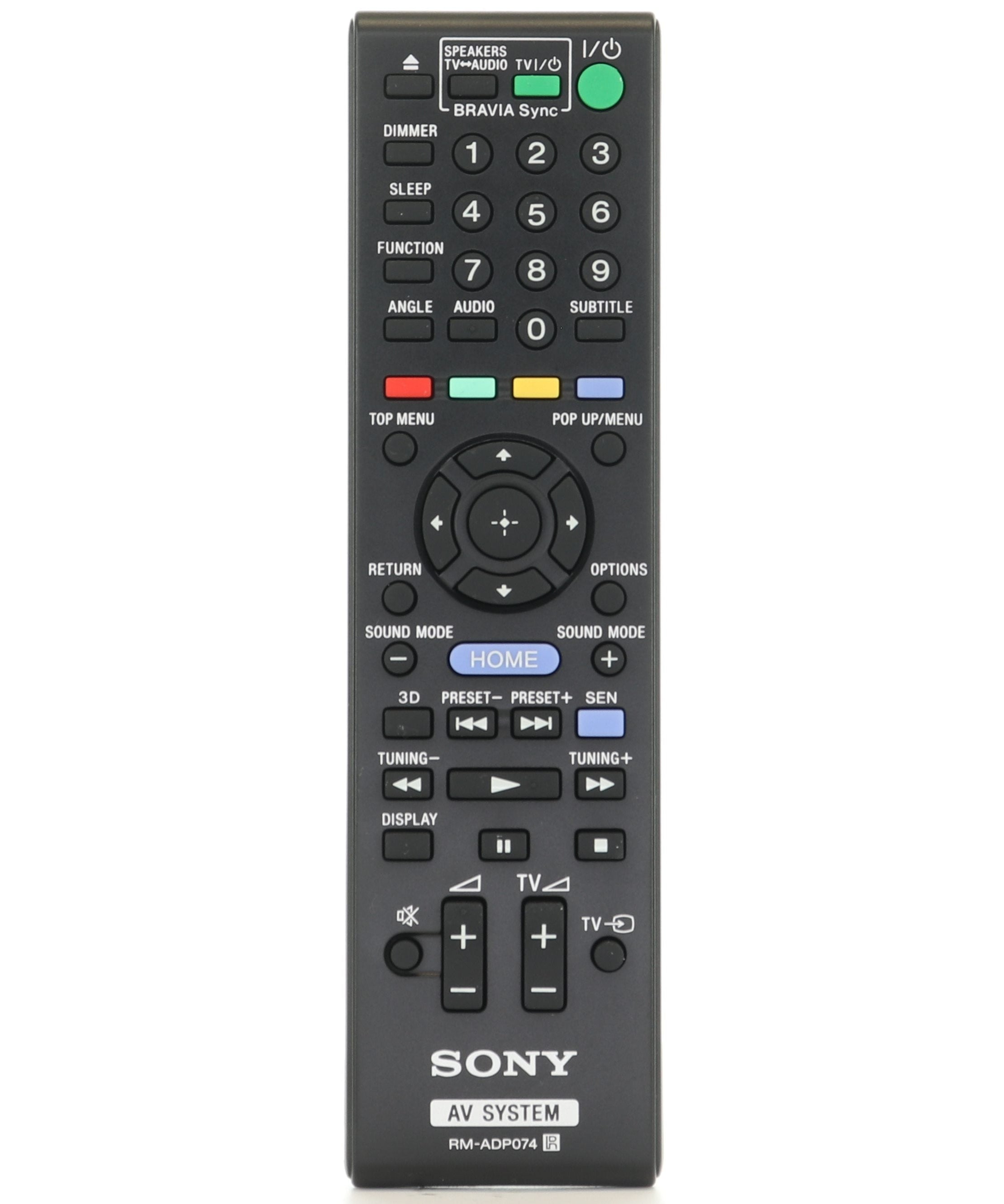 Sony RM-ADP074 Receiver Remote Control - RMADP074