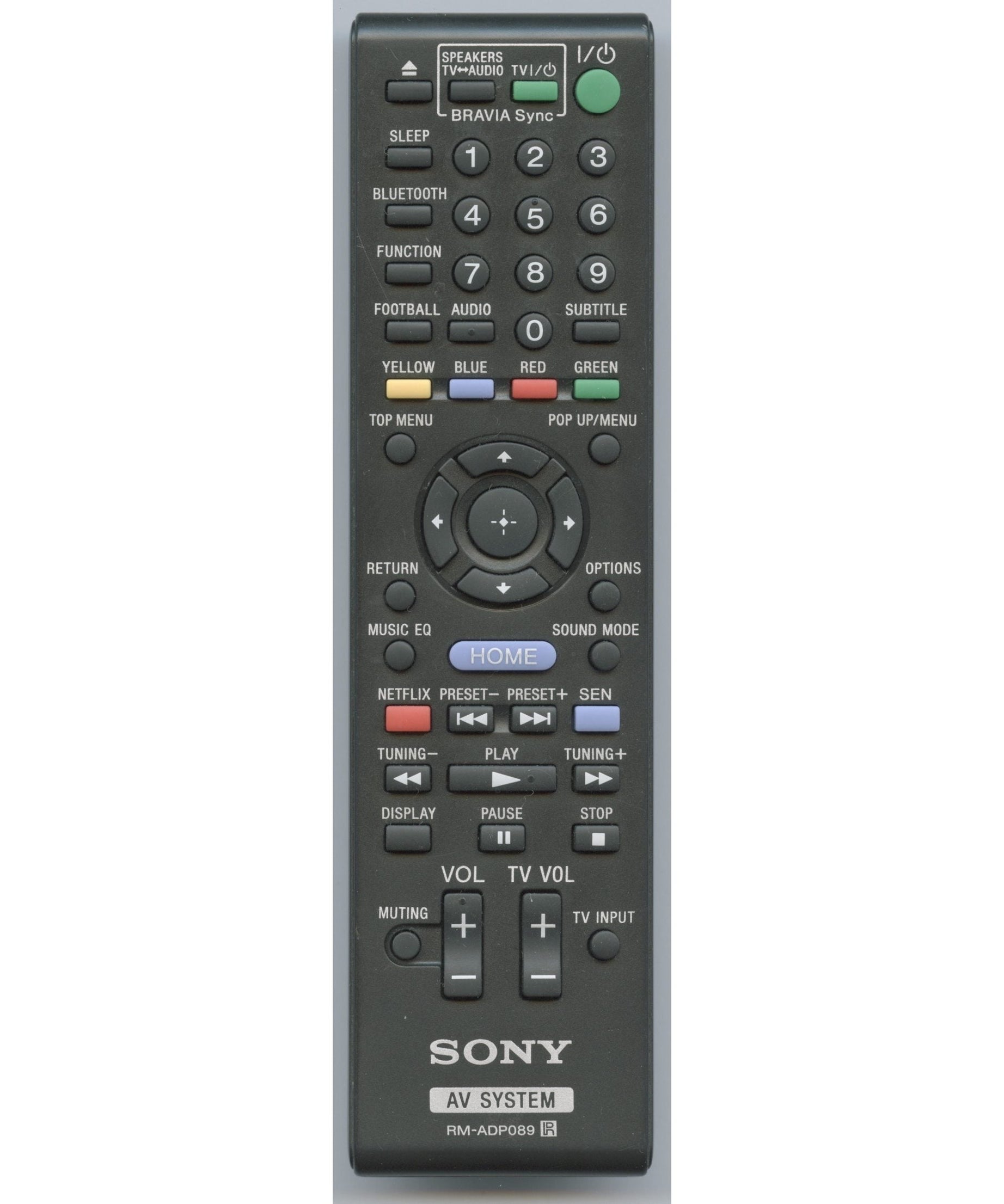 Sony RM-ADP089 Receiver Remote Control - RMADP089