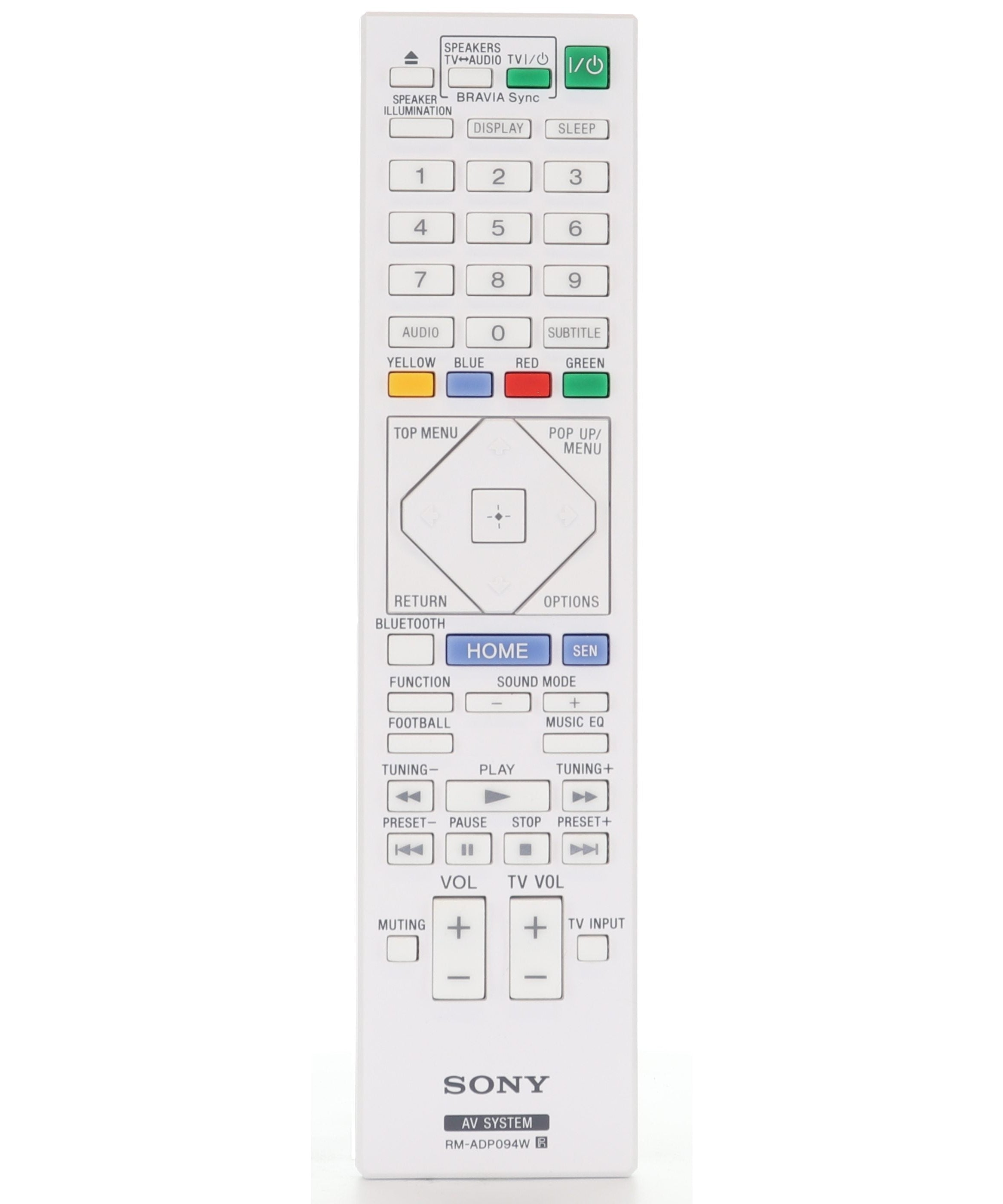 SONY RM-ADP094W A/V SYSTEM Remote Control - 149197111 RMADP094W