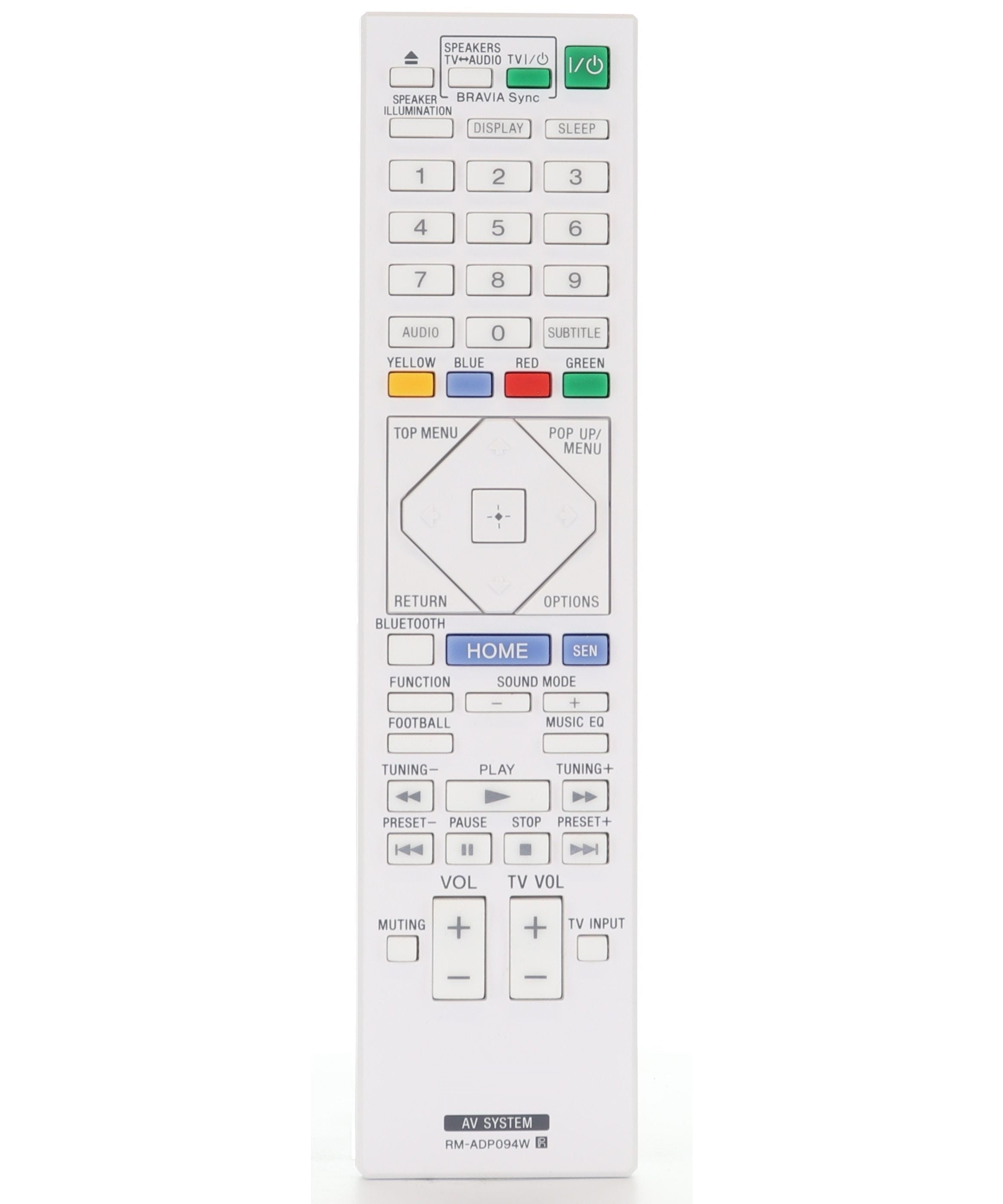 SONY RM-ADP094W A/V SYSTEM Remote Control - 149197111 RMADP094W