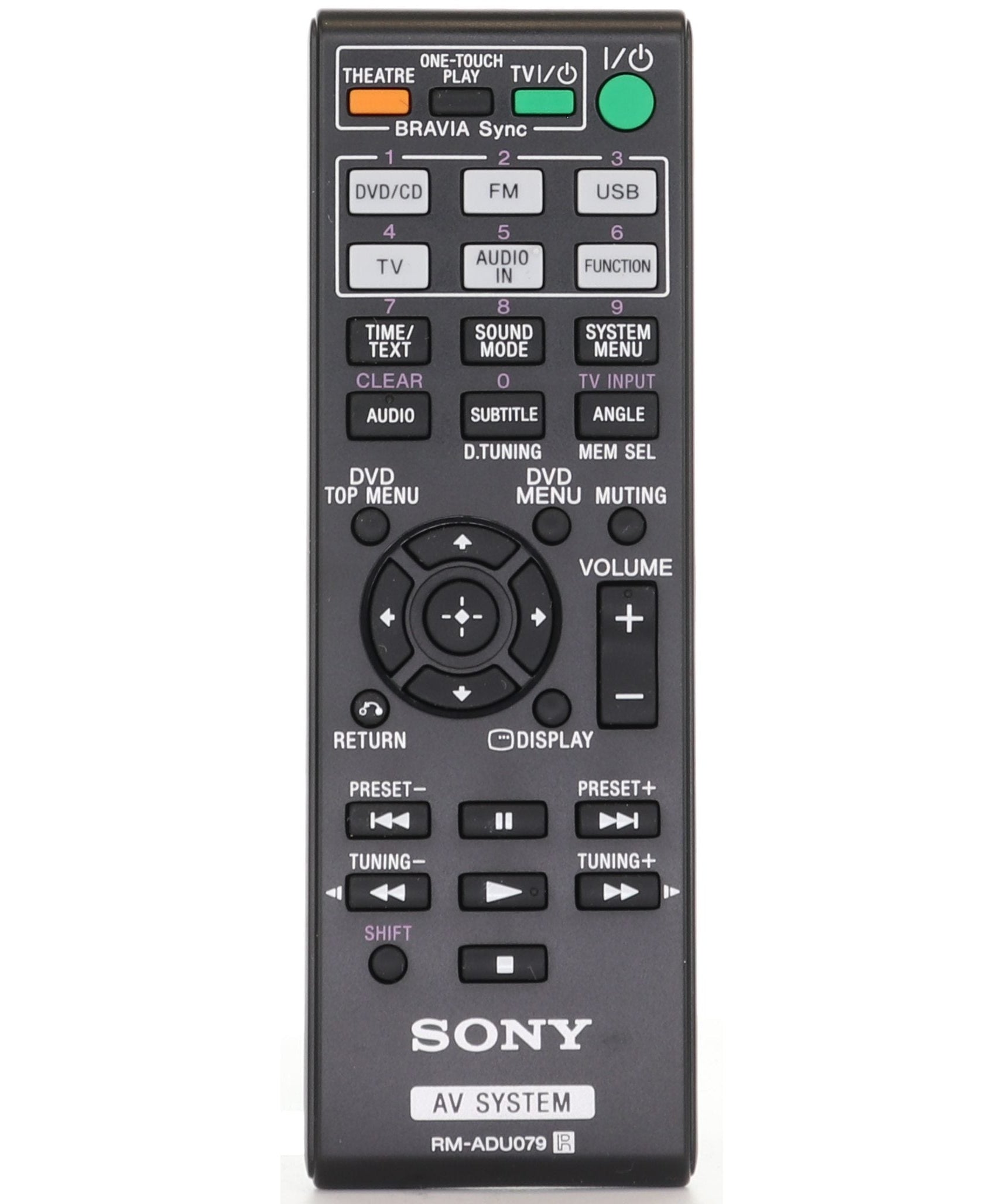 Sony RM-ADU079 DVD Home Theater Remote Control - 148764011 - RMADU079