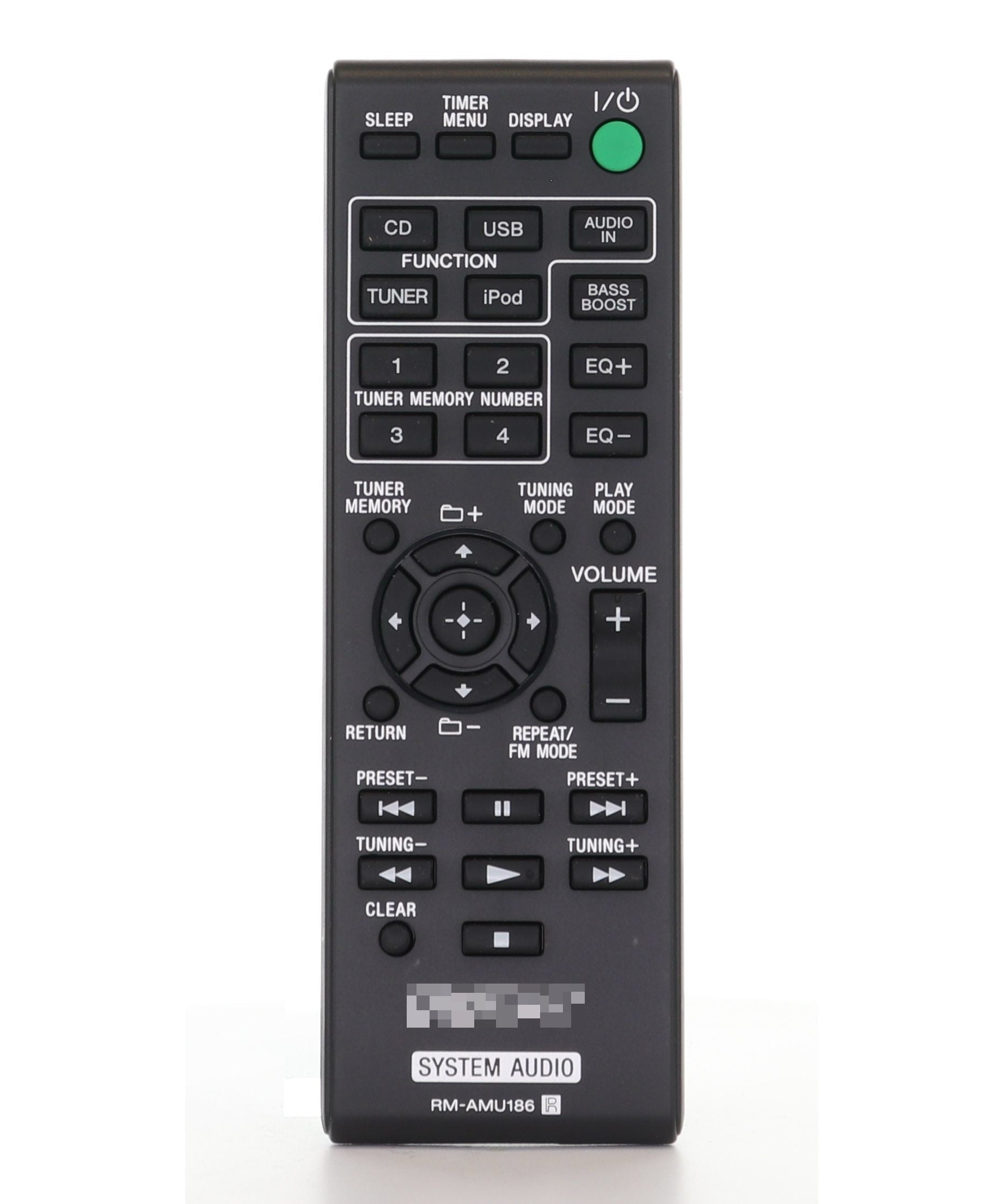 Sony RM-AMU186 Audio Remote Control - RMAMU186