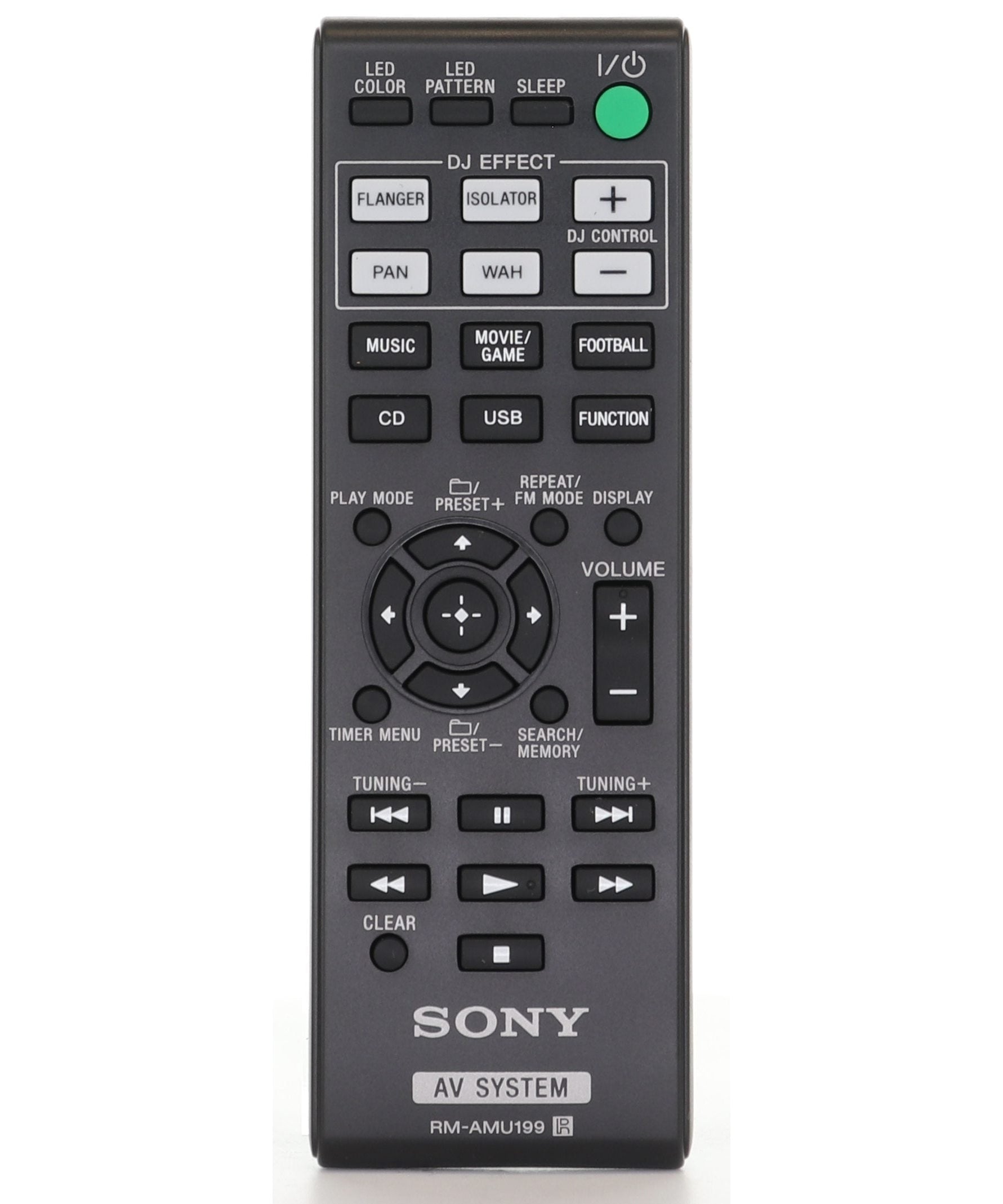 Sony RM-AMU199 Receiver Remote Control - RMAMU199