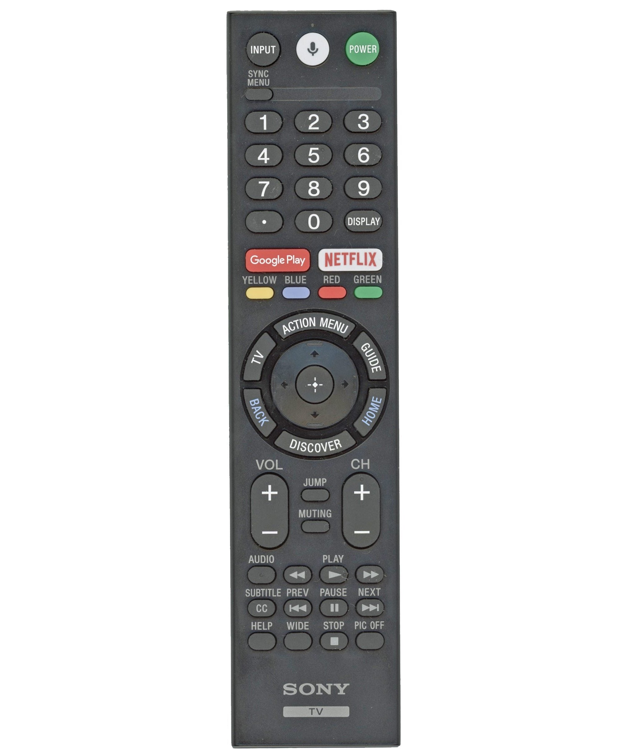Sony RMF-TX300U Bravia TV Remote Control | Smart | RF and IR | Google Voice - 1-493-318-11