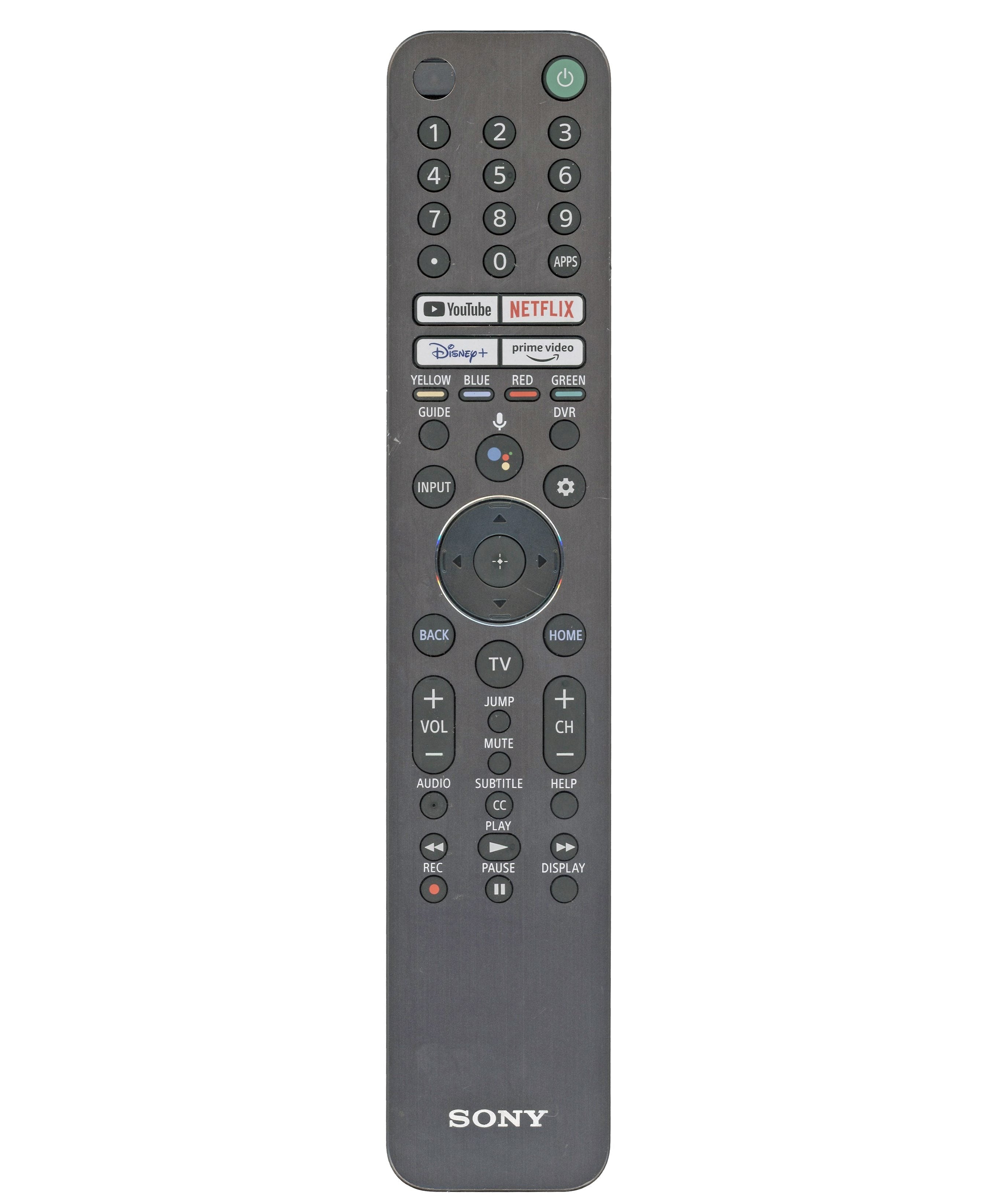 Sony RMF-TX621U Backlit Smart TV Remote Control with Voice | Metal Front - 1-009-947-11