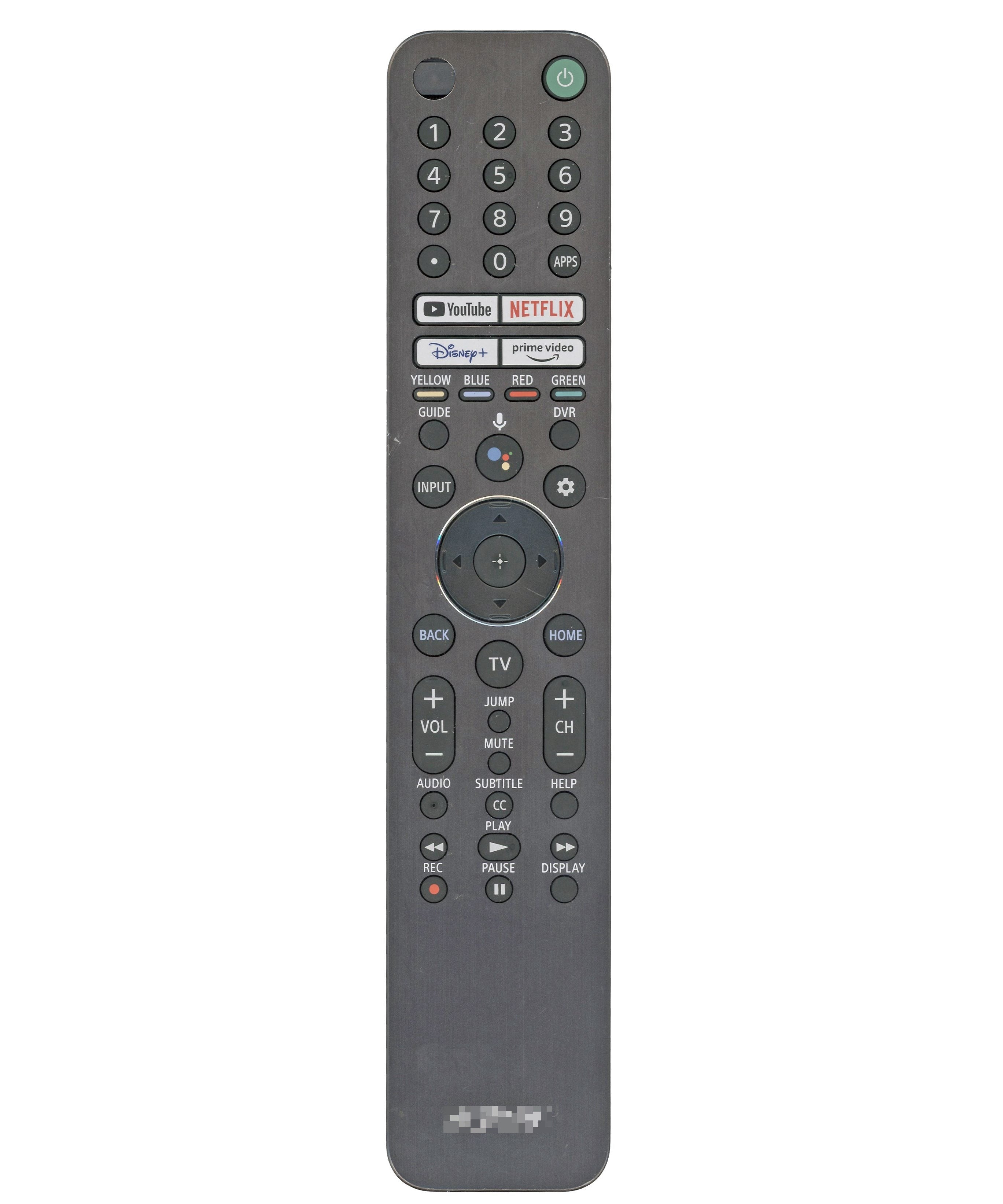 Sony RMF-TX600U Smart TV Remote Control | Voice | Metal Front - 1-493-546-11