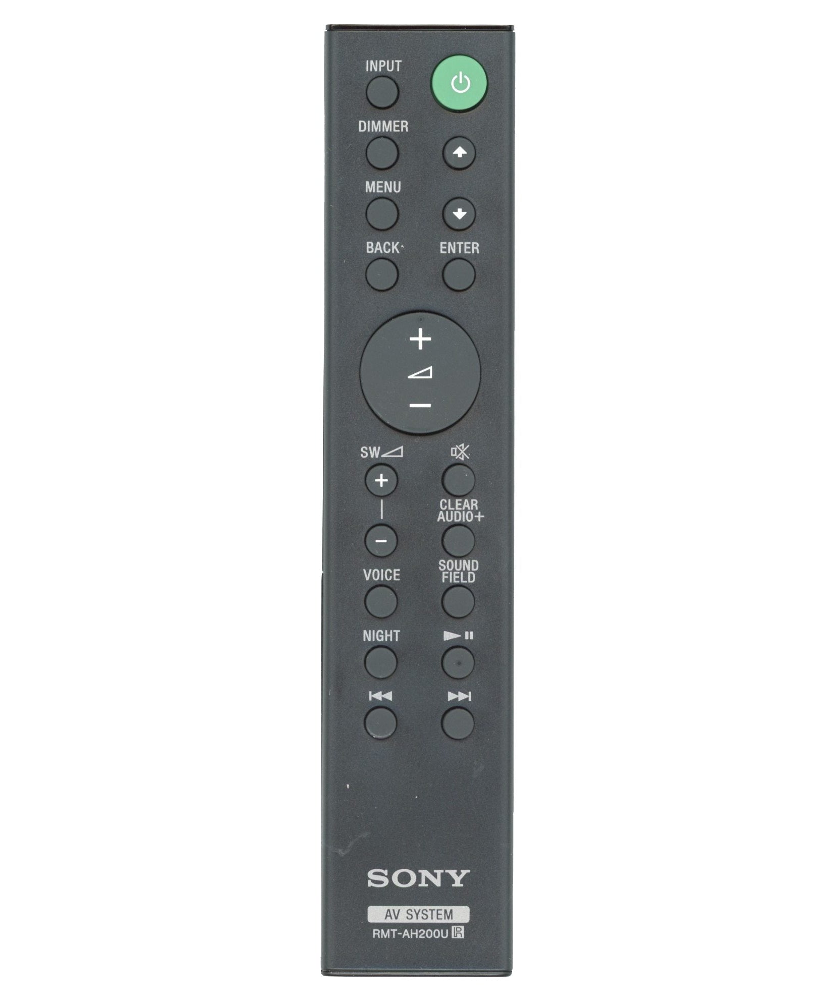 Sony RMT-AH200U Sound Bar Remote Control - 1-493-155-11