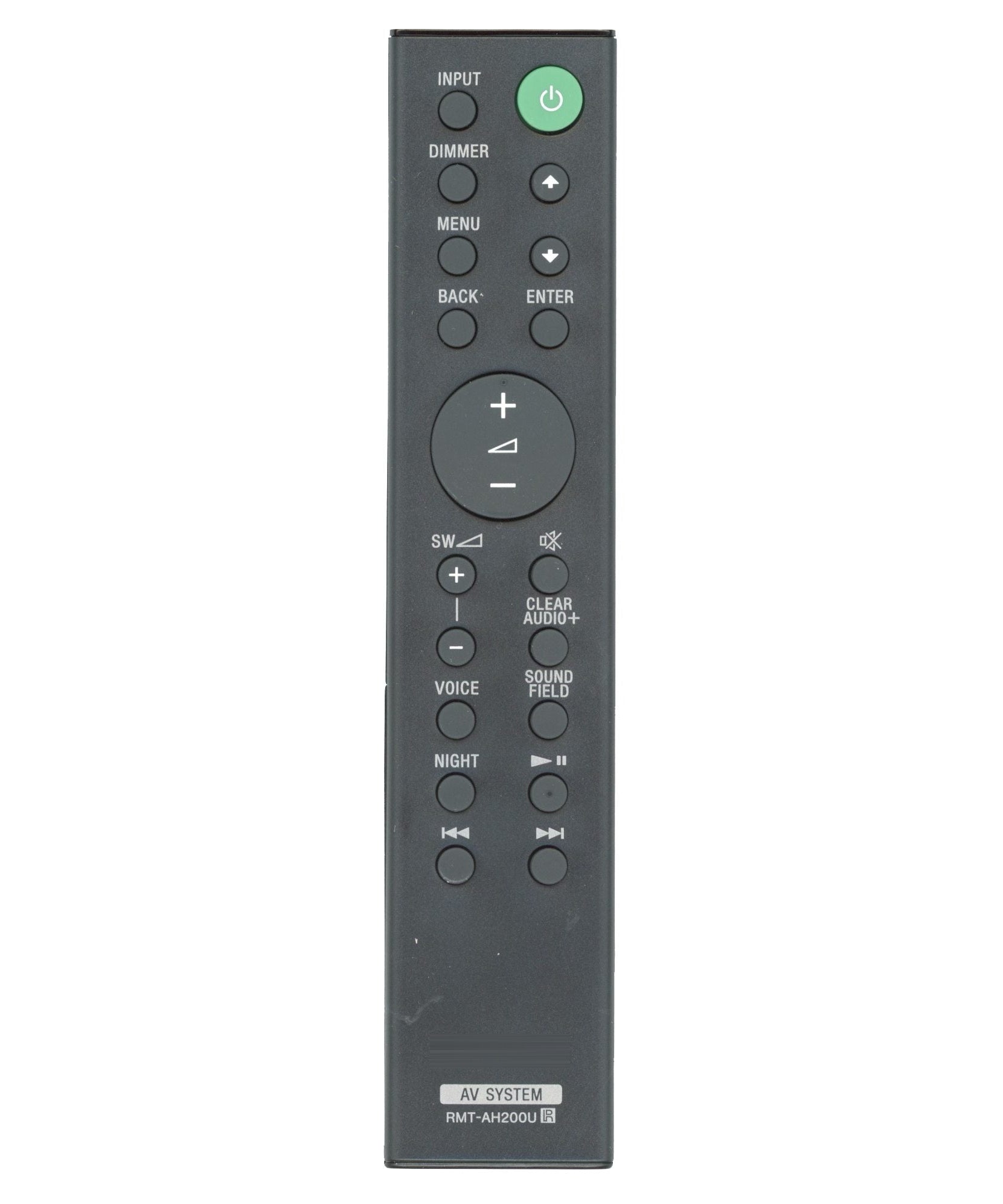 Sony RMT-AH200U Sound Bar Remote Control - 1-493-155-11