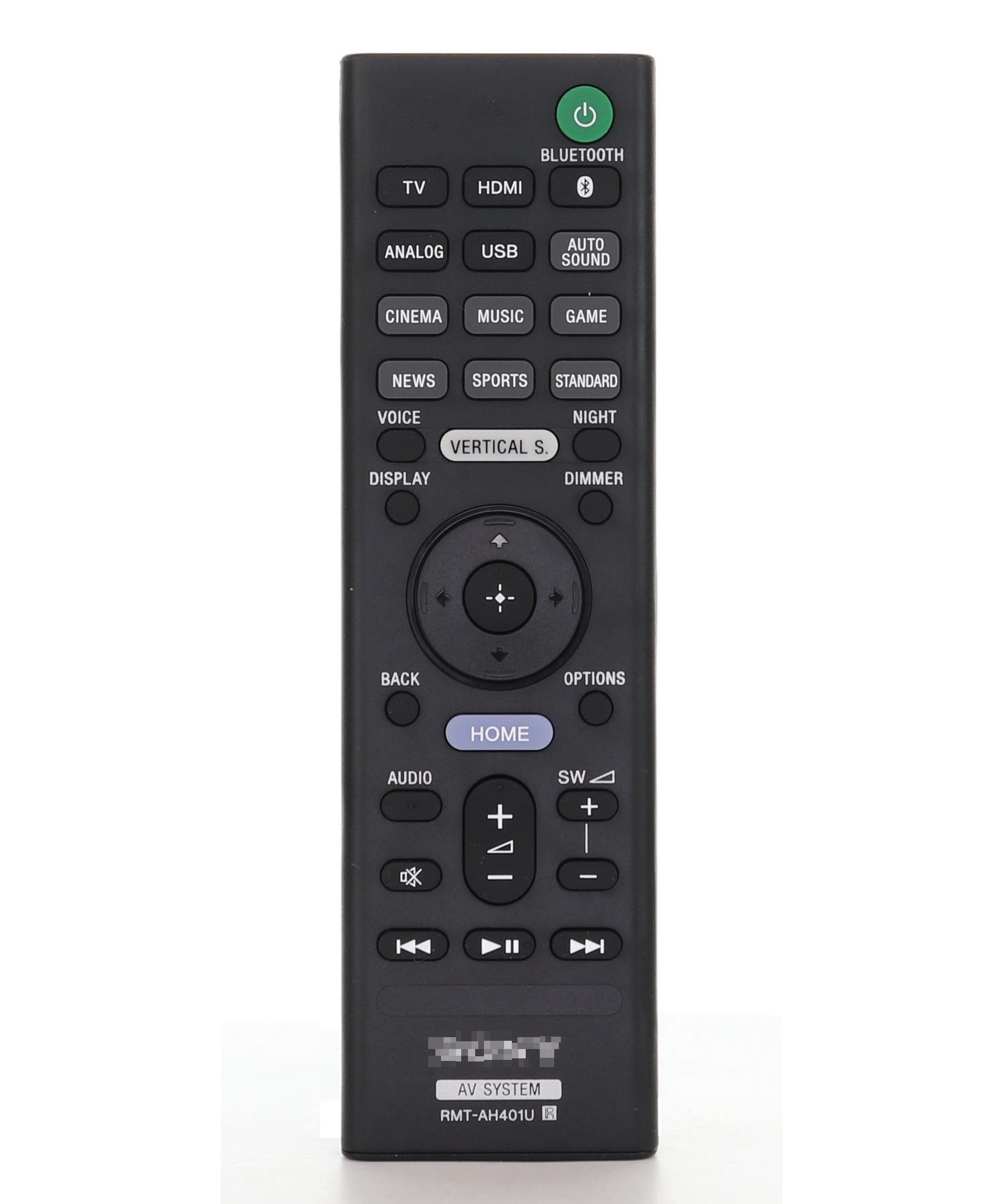 Sony RMT-AH401U Sound Bar Remote Control for HTX9000F - 1-493-354-11