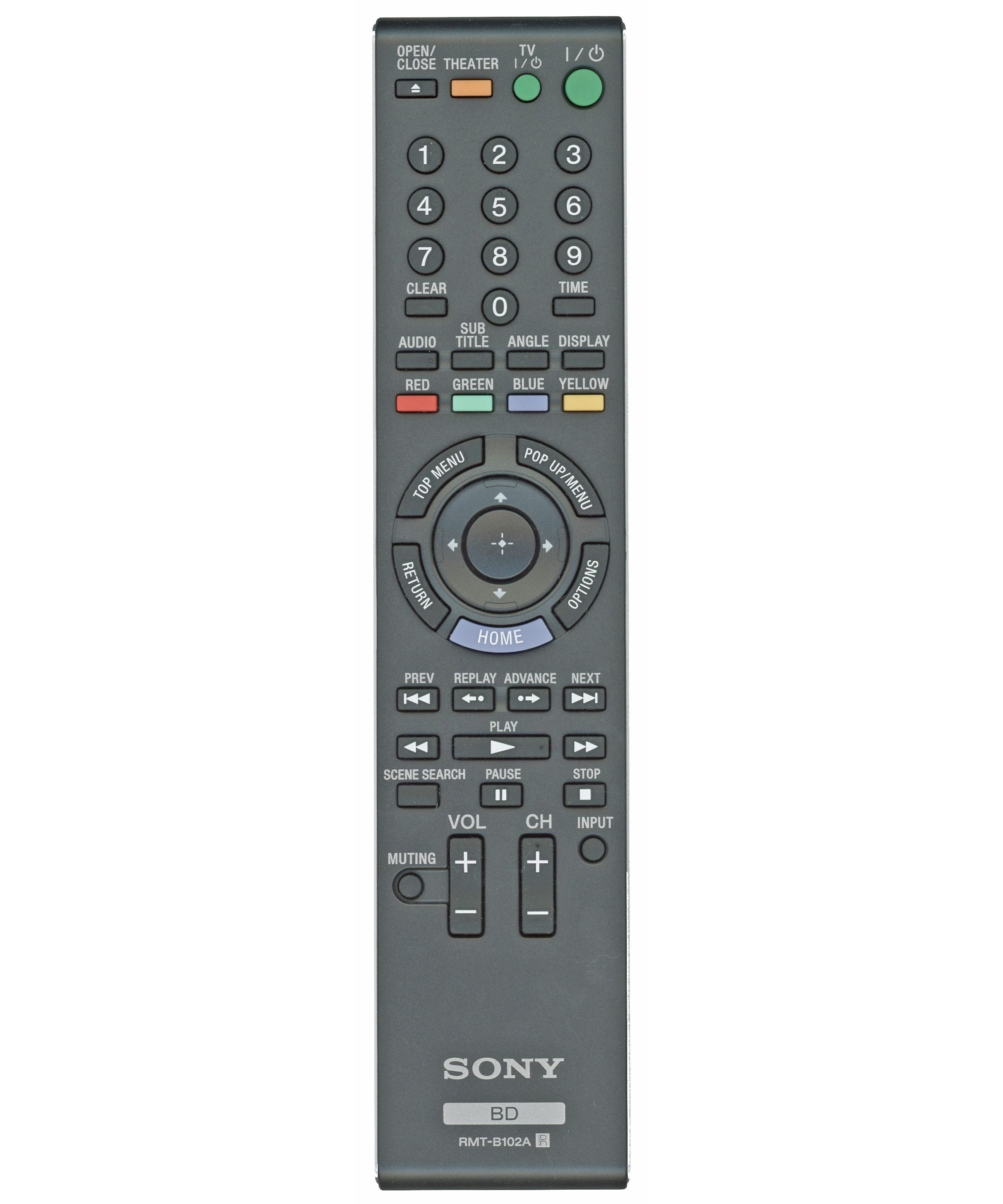 Sony RMT-B102A Blu-ray Disc Remote Control - 1-480-649-11