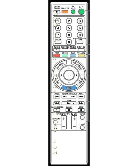 Sony RMT-B106A Blu-ray Disc Remote Control - 1-487-389-11
