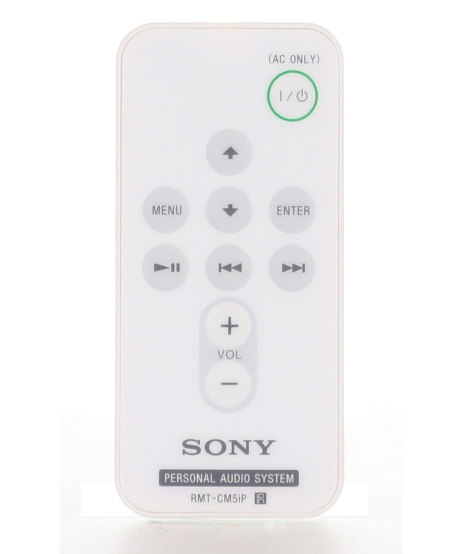 Sony RMT-CM5IP White IR Audio Remote Control for iPod Speaker Docks RDPM7IP, RDPM7IPBLKN, RDPM7IPPINK - RMTCM5IP