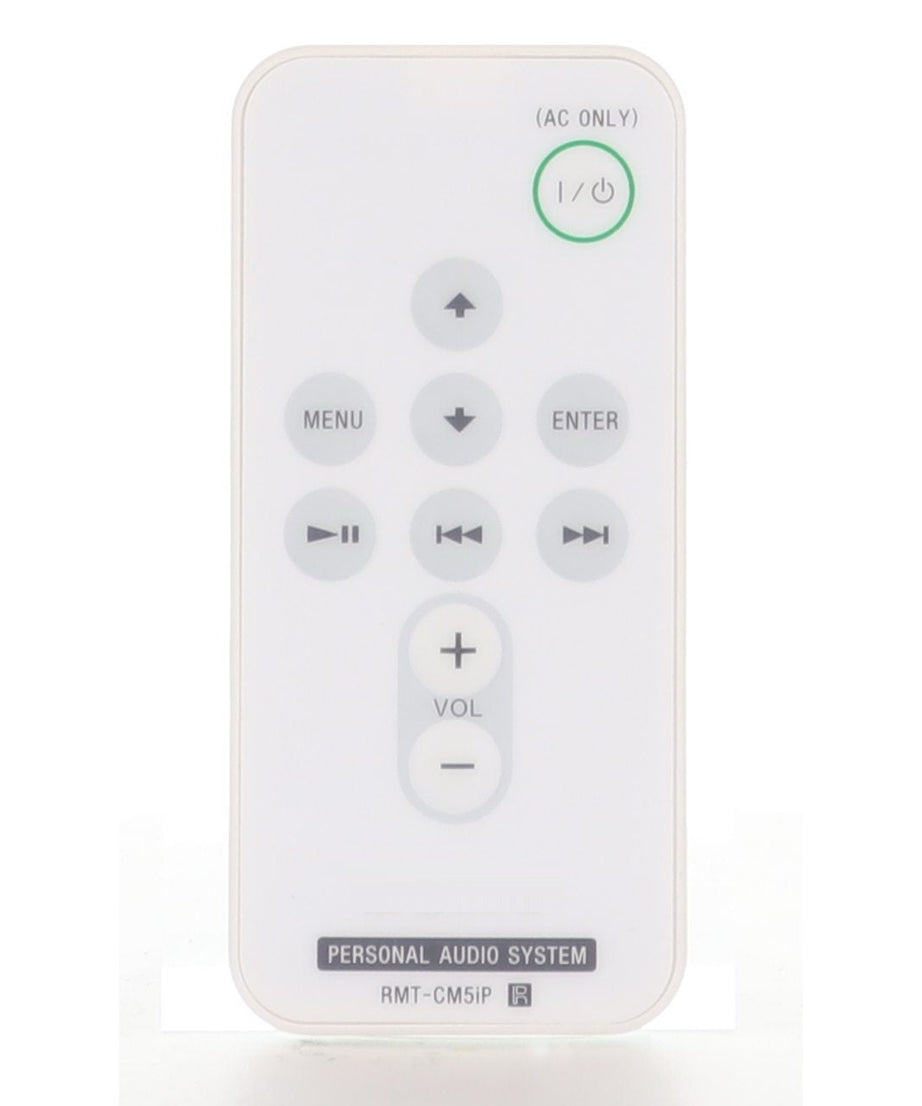 Sony RMT-CM5IP White IR Audio Remote Control for iPod Speaker Docks RDPM7IP, RDPM7IPBLKN, RDPM7IPPINK - RMTCM5IP