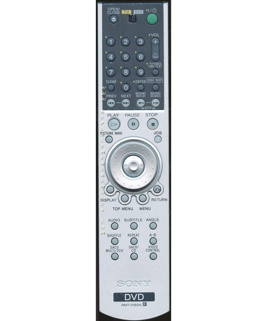 Sony RMT-D160A DVD Remote Control - 147805111 - RMTD160A
