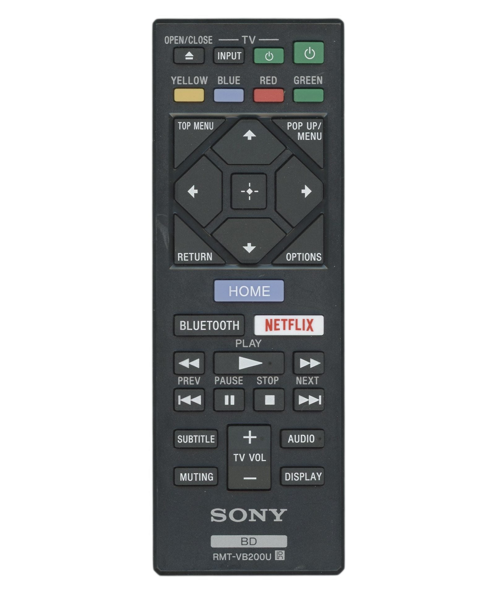 Sony RMT-VB200U Blu-ray Disc Remote Control - 1-493-105-11