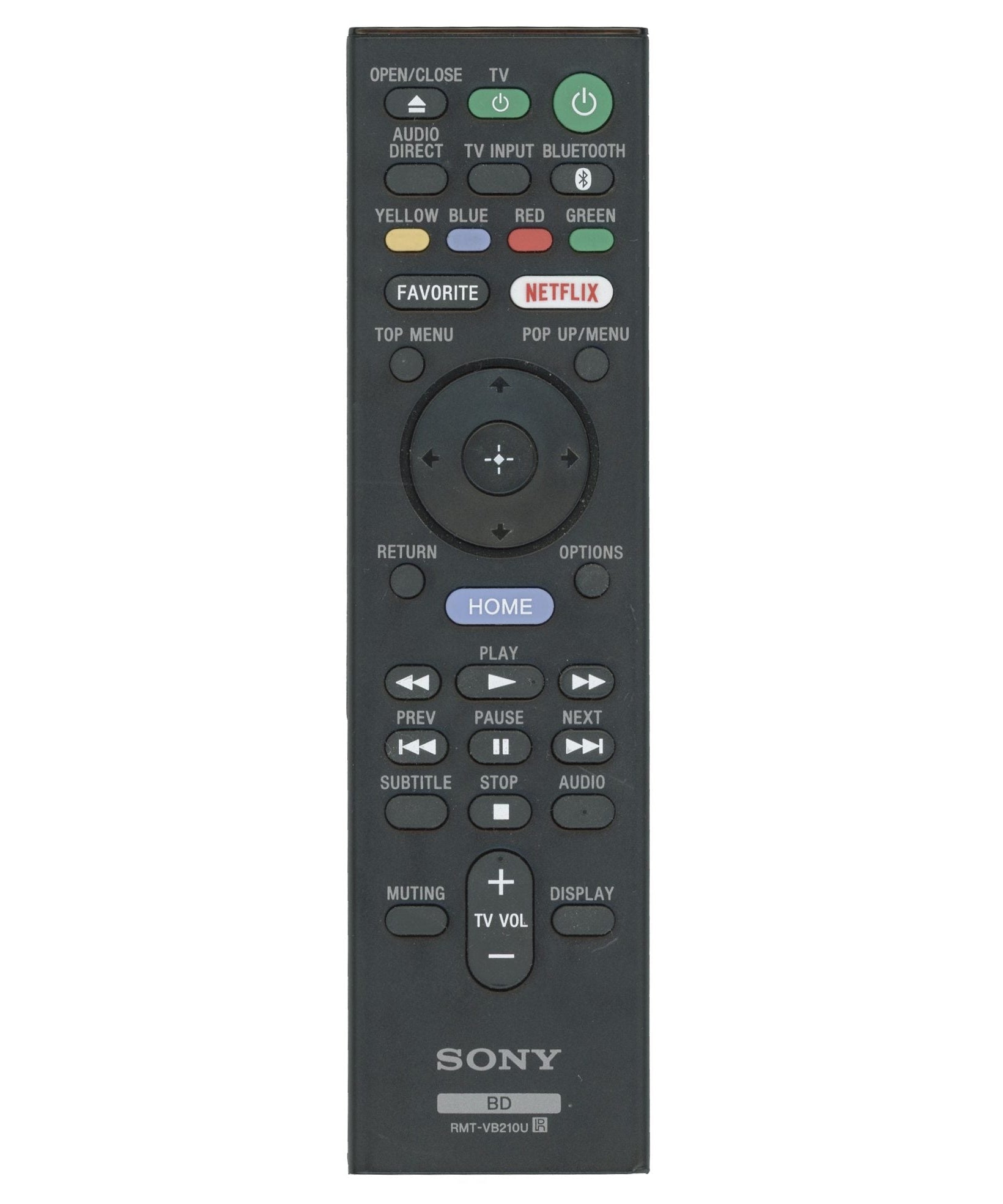 Sony RMT-VB210U Blu-ray Disc Home Theater Remote Control - 1-493-167-11