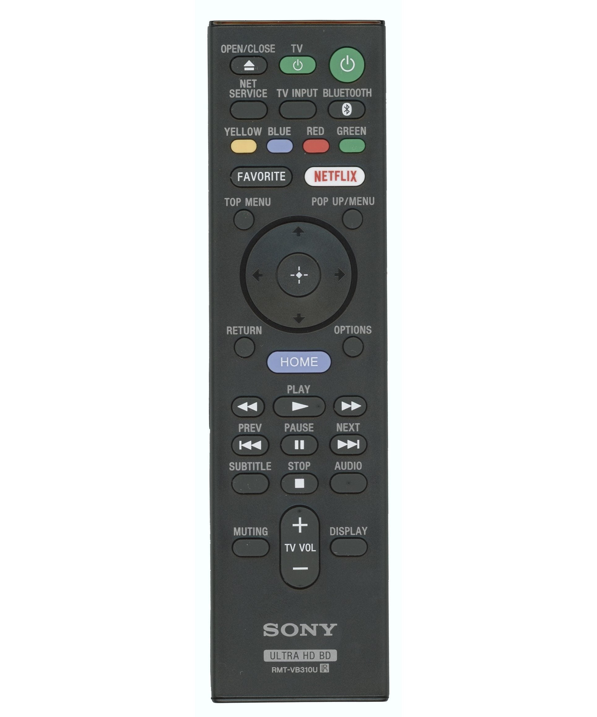 Sony RMTVB310U Ultra HD Blu-ray Disc Player Remote Control – 149328411 (RMT-VB310U)