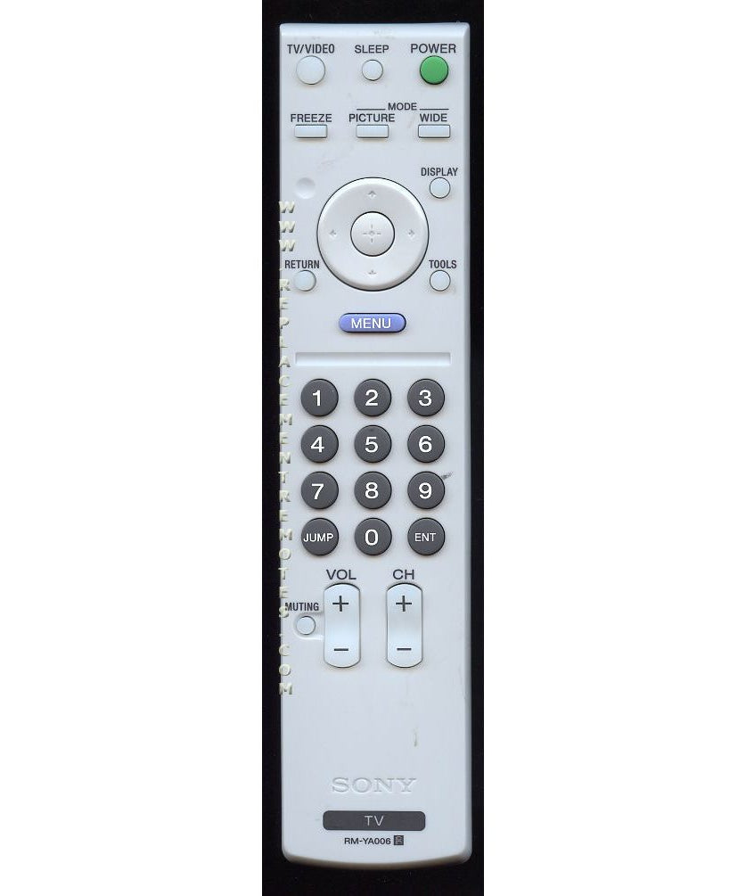Sony RM-YA006 TV Remote Control - RMYA006