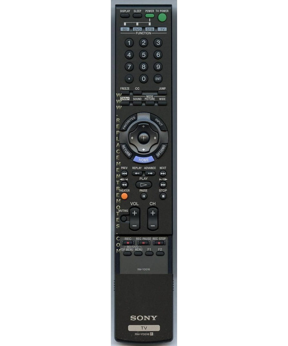 Sony RM-YD016 TV Remote Control - RMYD016