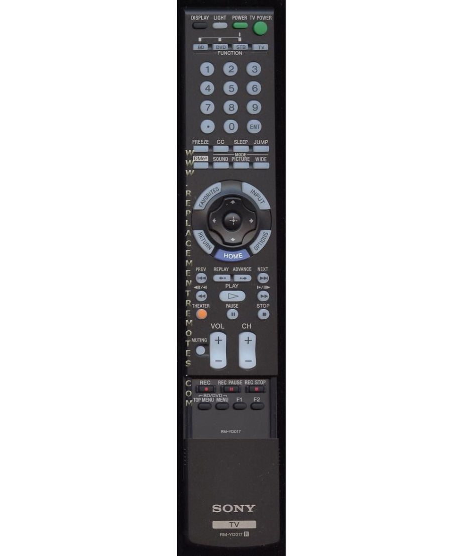 Sony RM-YD017 TV Remote Control - RMYD017