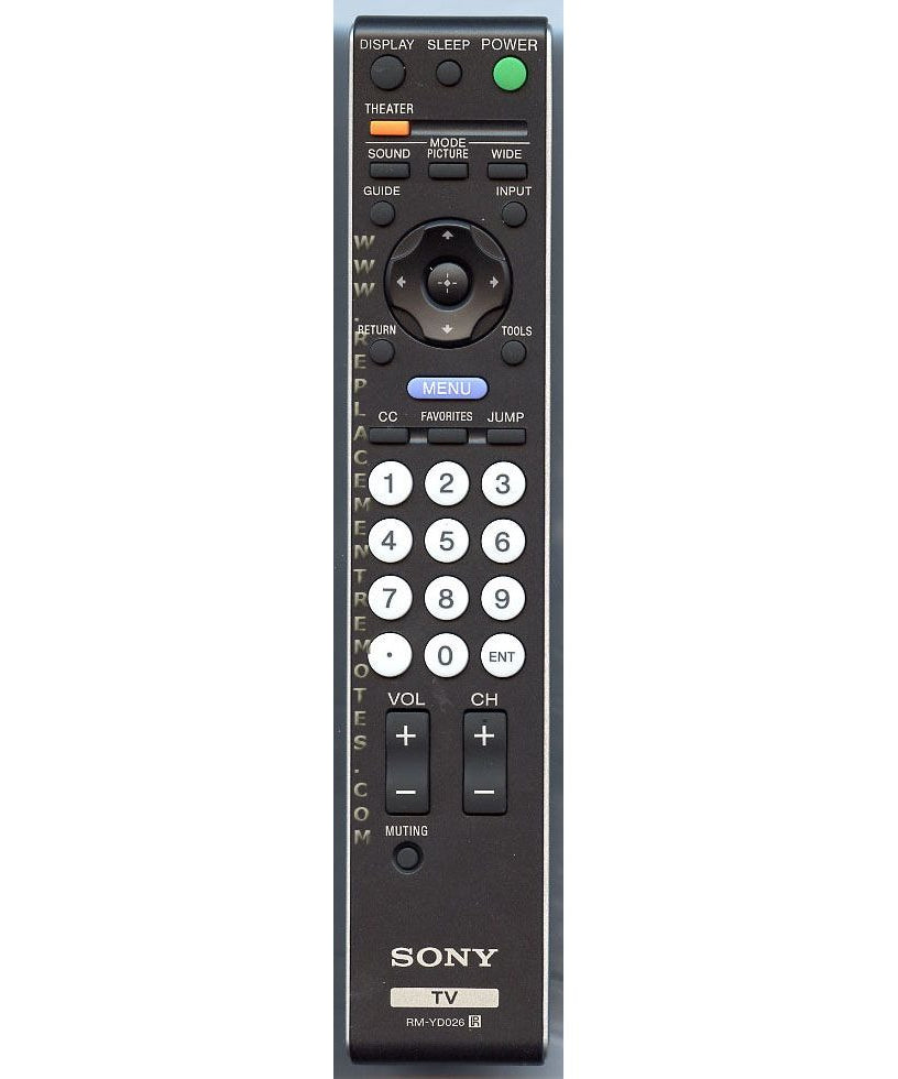 Sony RM-YD026 TV Remote Control - RMYD026