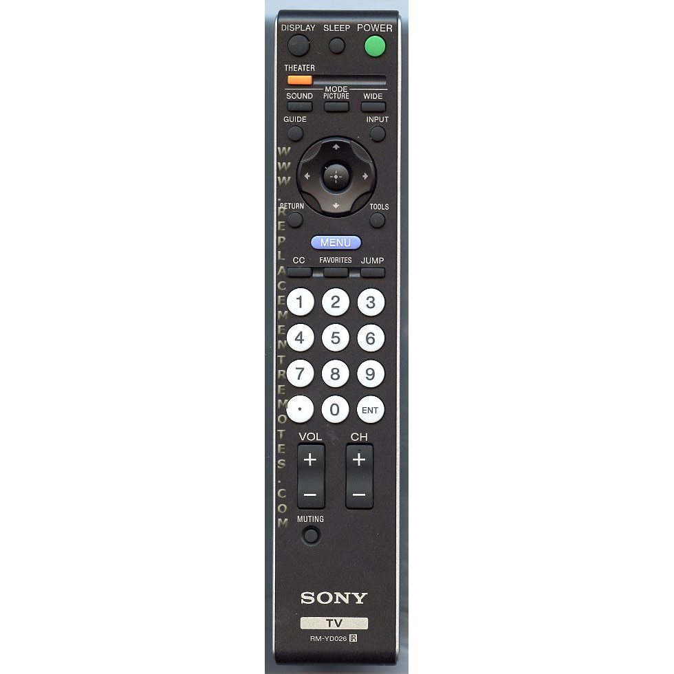 Sony RM-YD026 TV Remote Control - RMYD026
