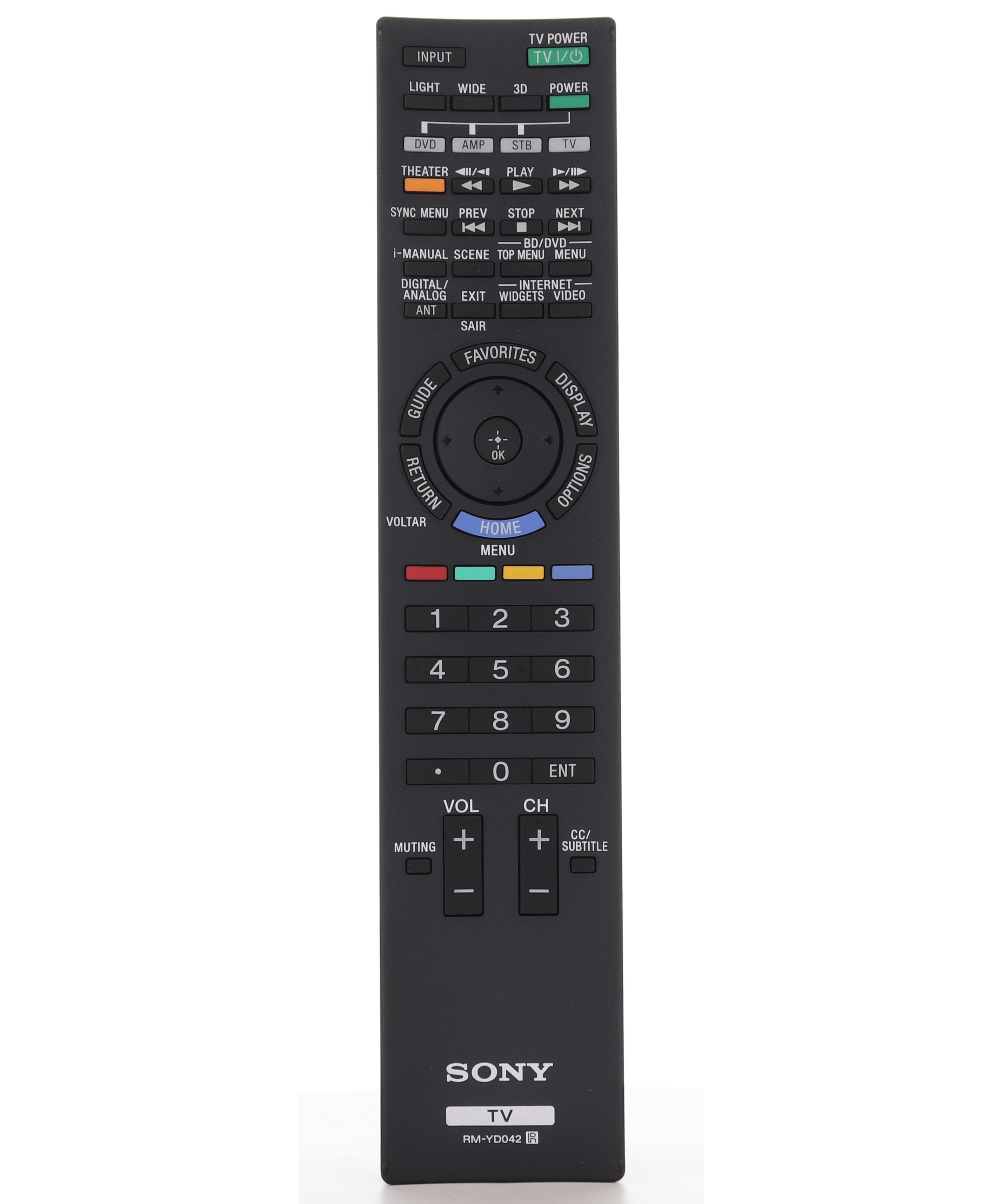 Sony RM-YD042 TV Remote Control for KDL40NX717, KDL55NX817 - 1-487-712-12