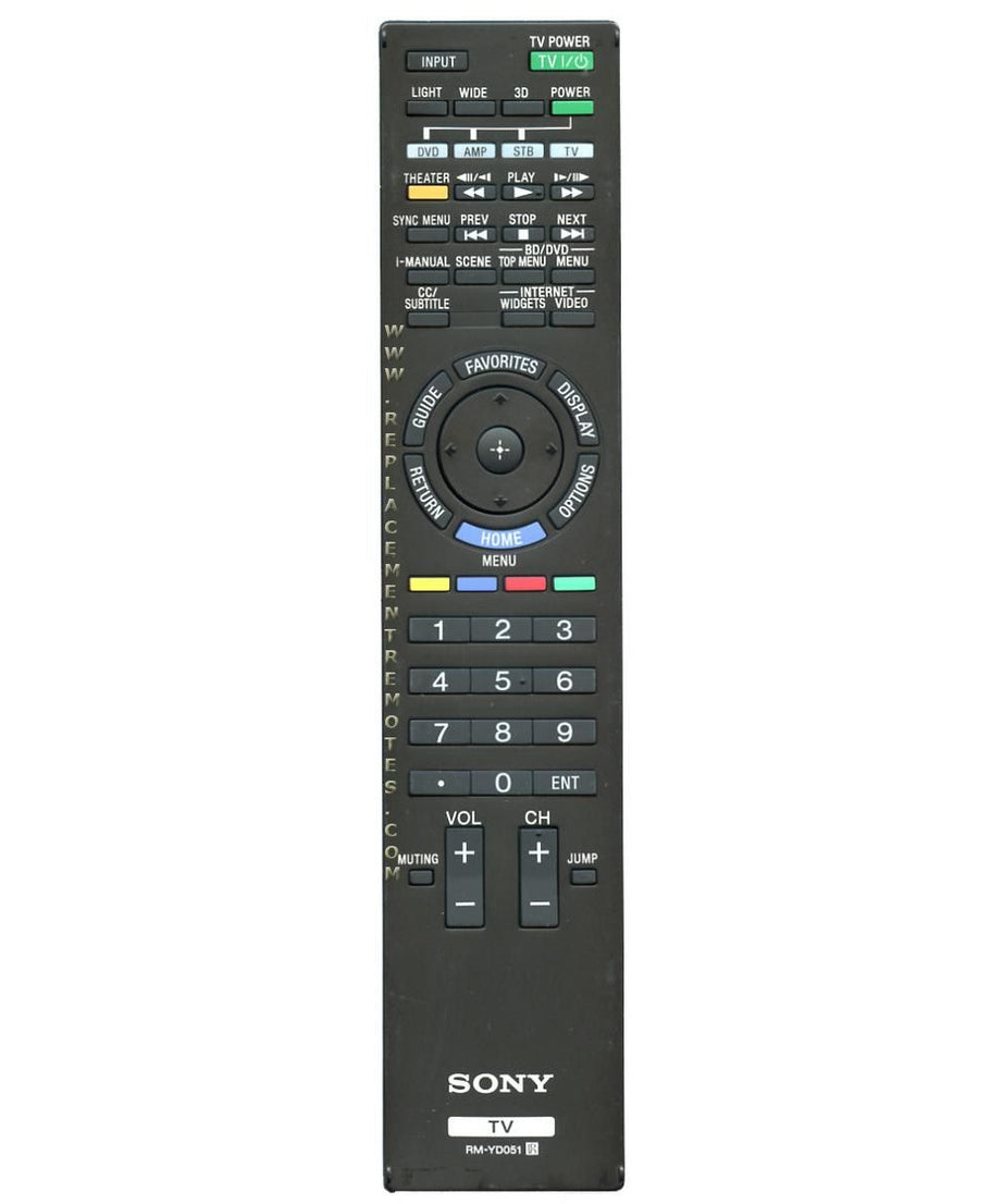 Sony RM-YD051 TV Remote Control - RMYD051