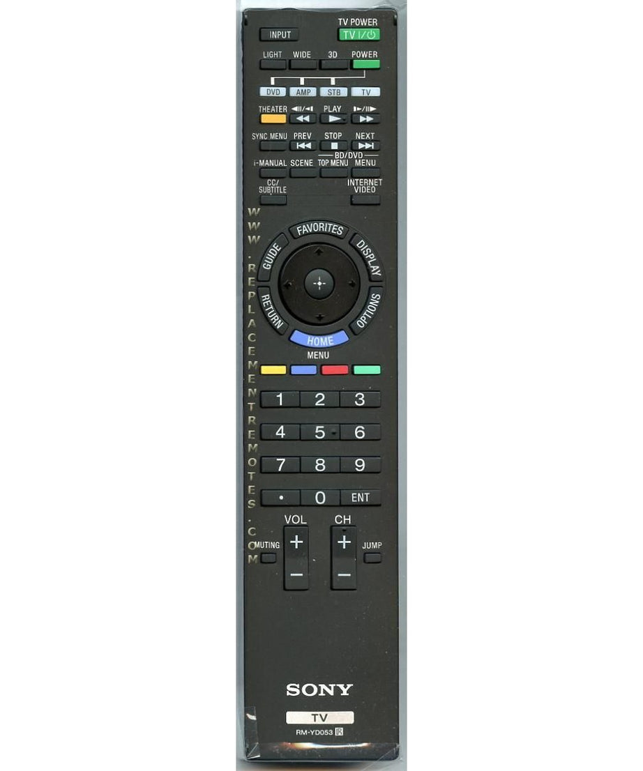 Sony RM-YD053 TV Remote Control - RMYD053