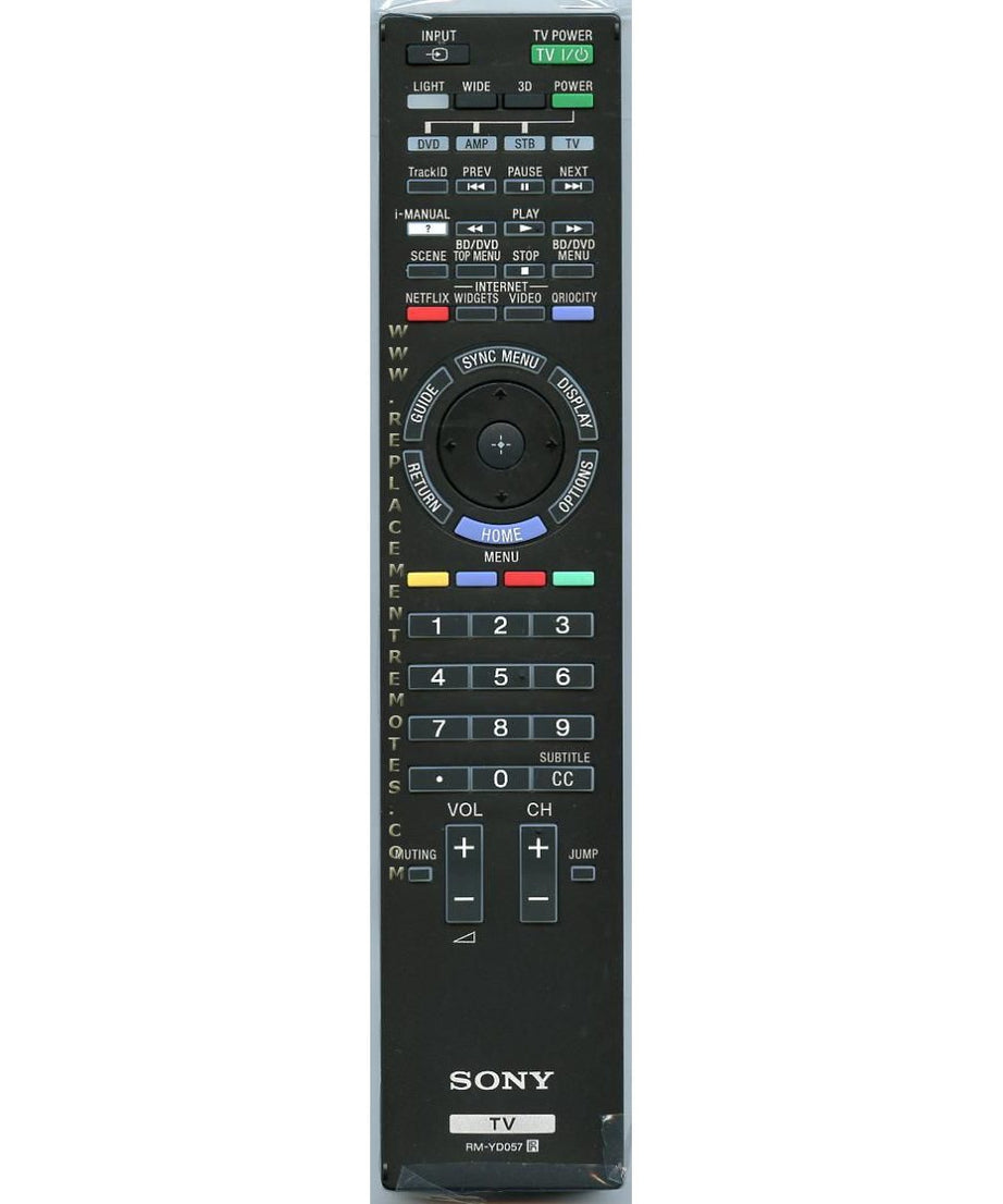 Sony RM-YD057 TV Remote Control - RMYD057