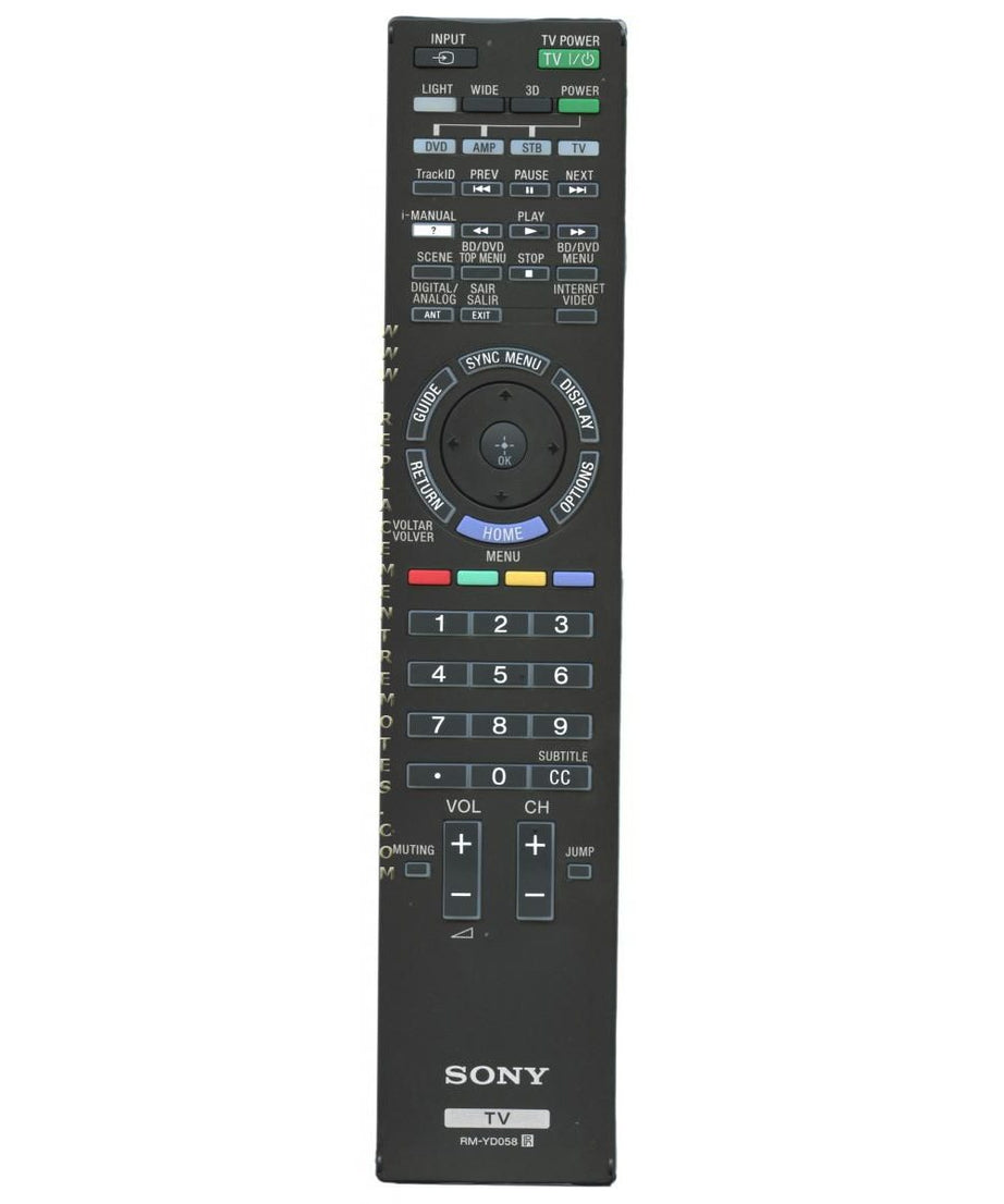 Sony RM-YD058 TV Remote Control - RMYD058