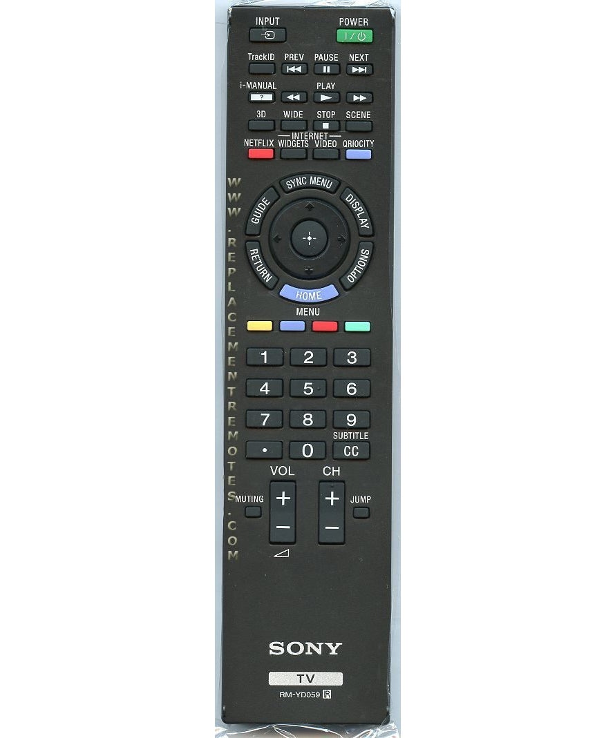 Sony RM-YD059 TV Remote Control - RMYD059
