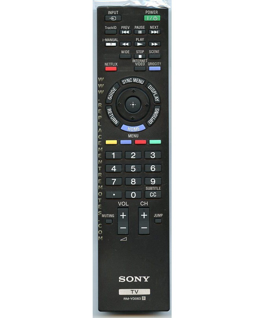 Sony RM-YD063 TV Remote Control - RMYD063