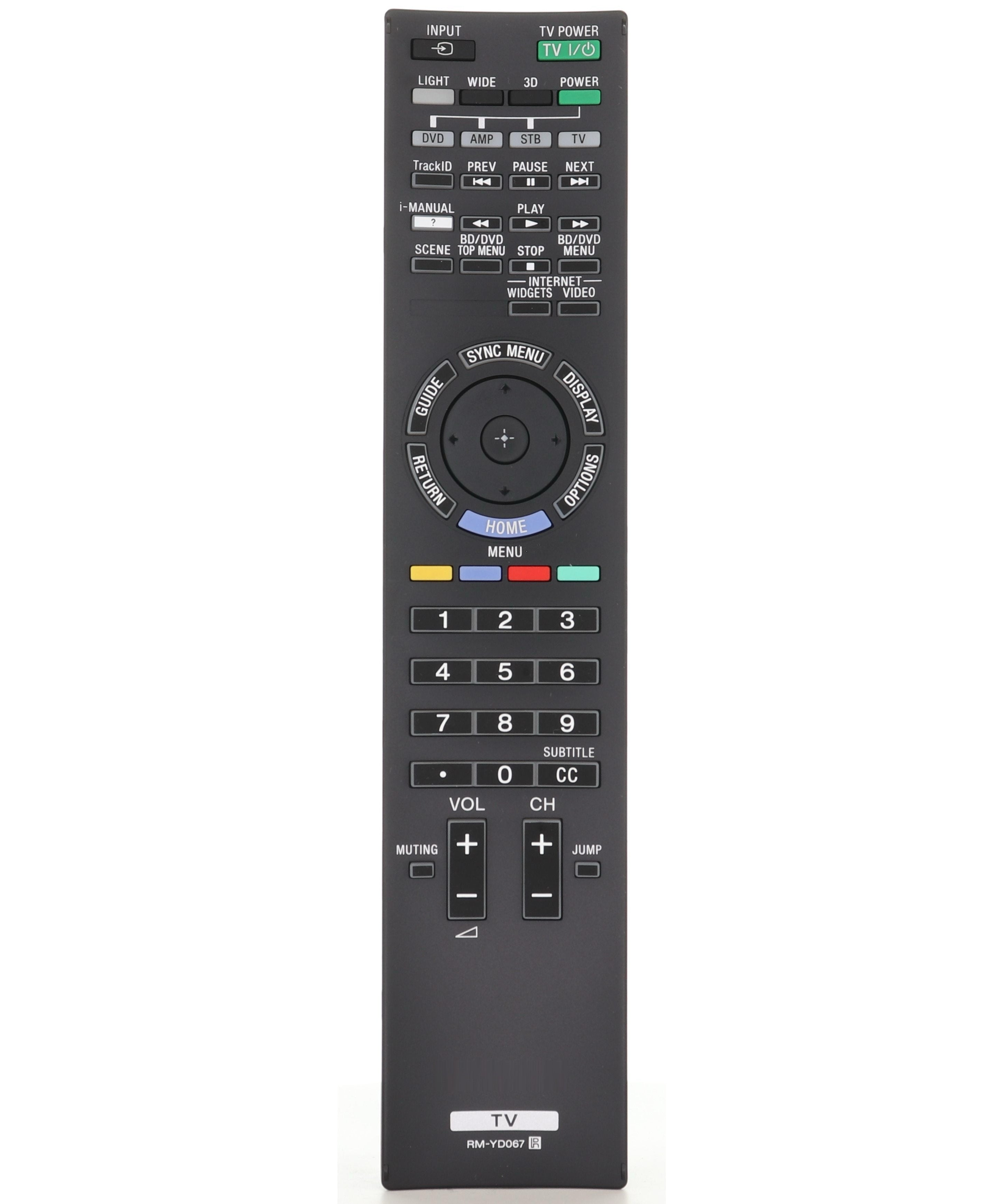 Sony RM-YD067 TV Remote Control - RMYD067