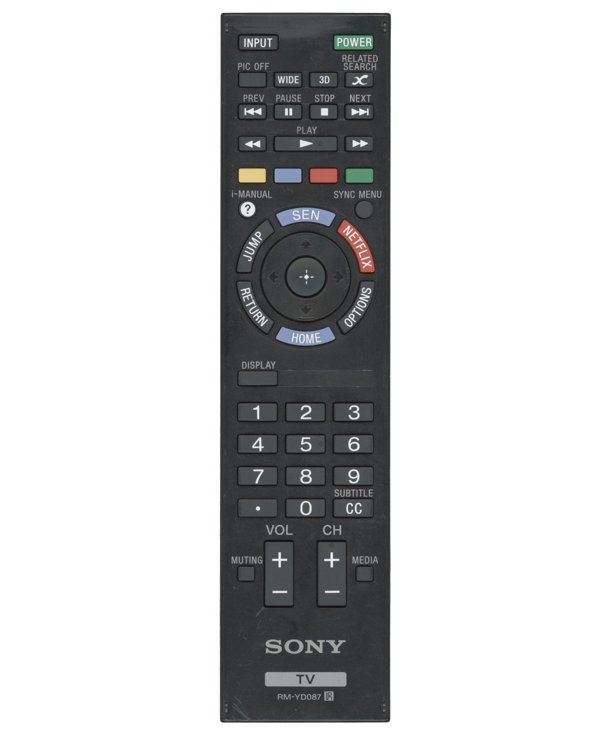 Sony RM-YD087 TV Remote Control - RMYD087