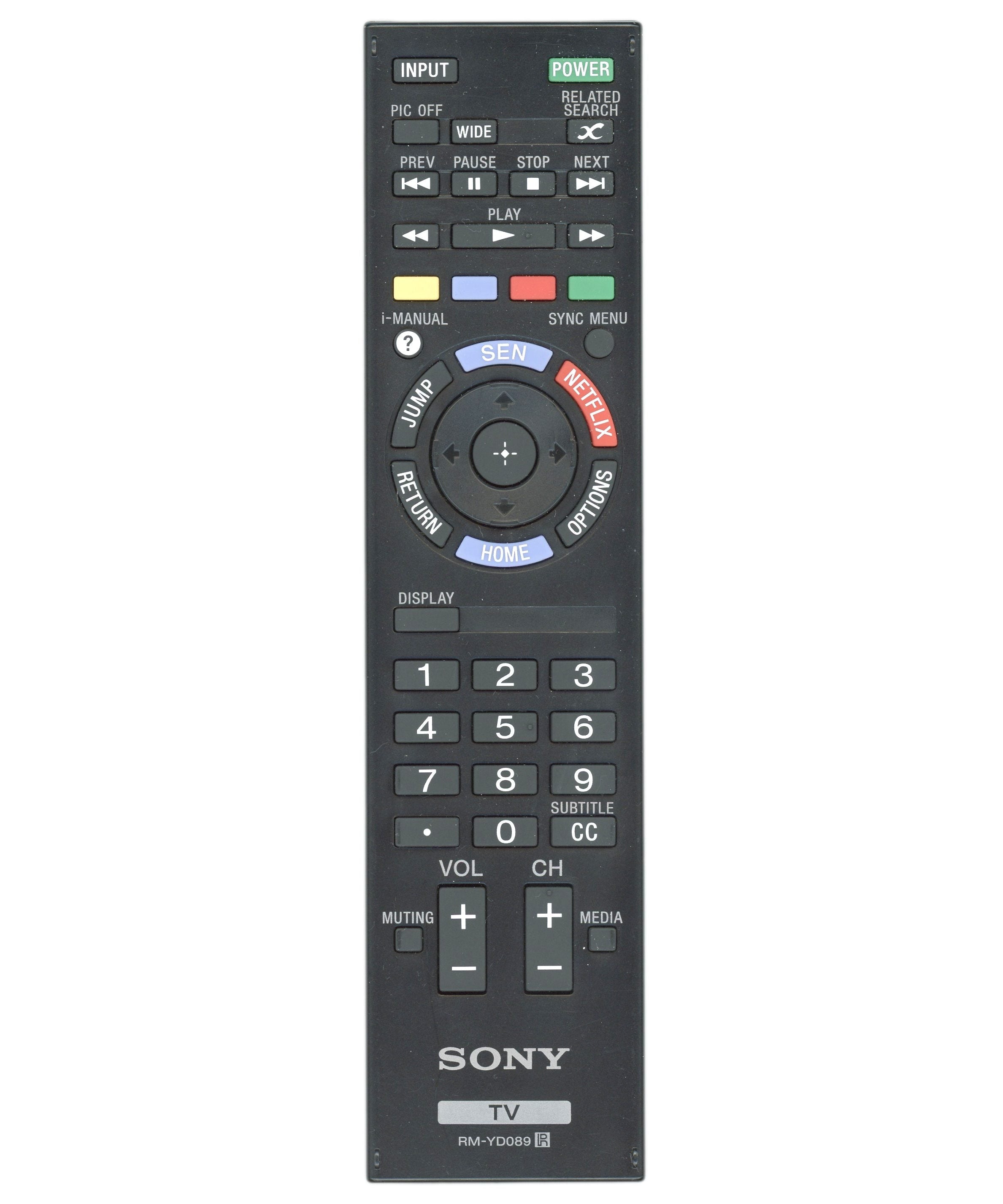 Sony RM-YD089 TV Remote Control - RMYD089