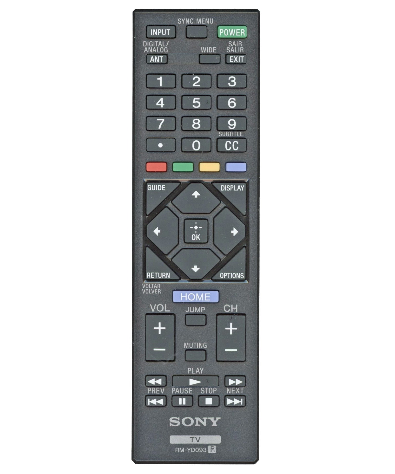 Sony RM-YD093 TV Remote Control - RMYD093