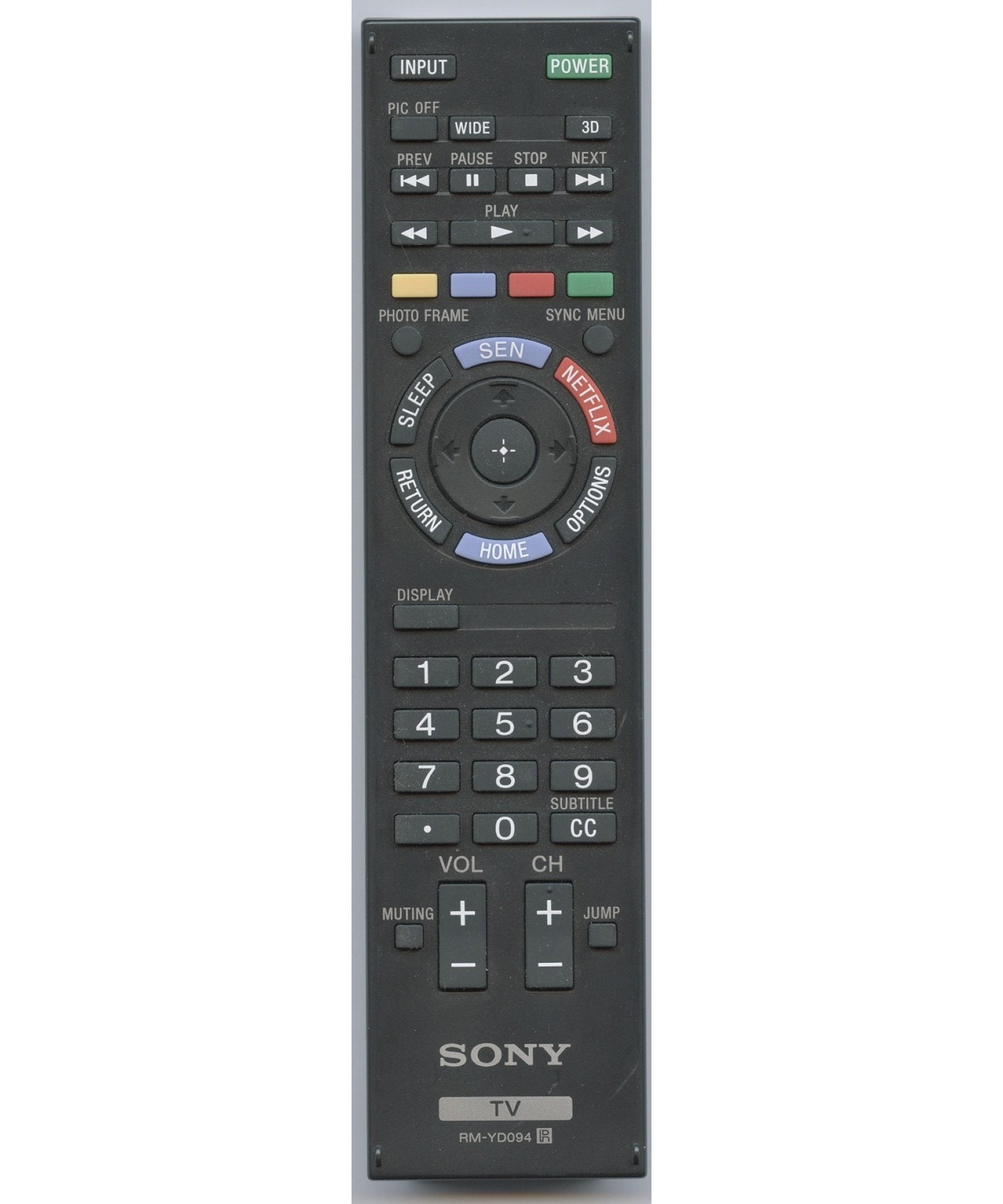 Sony RM-YD094 TV Remote Control - RMYD094