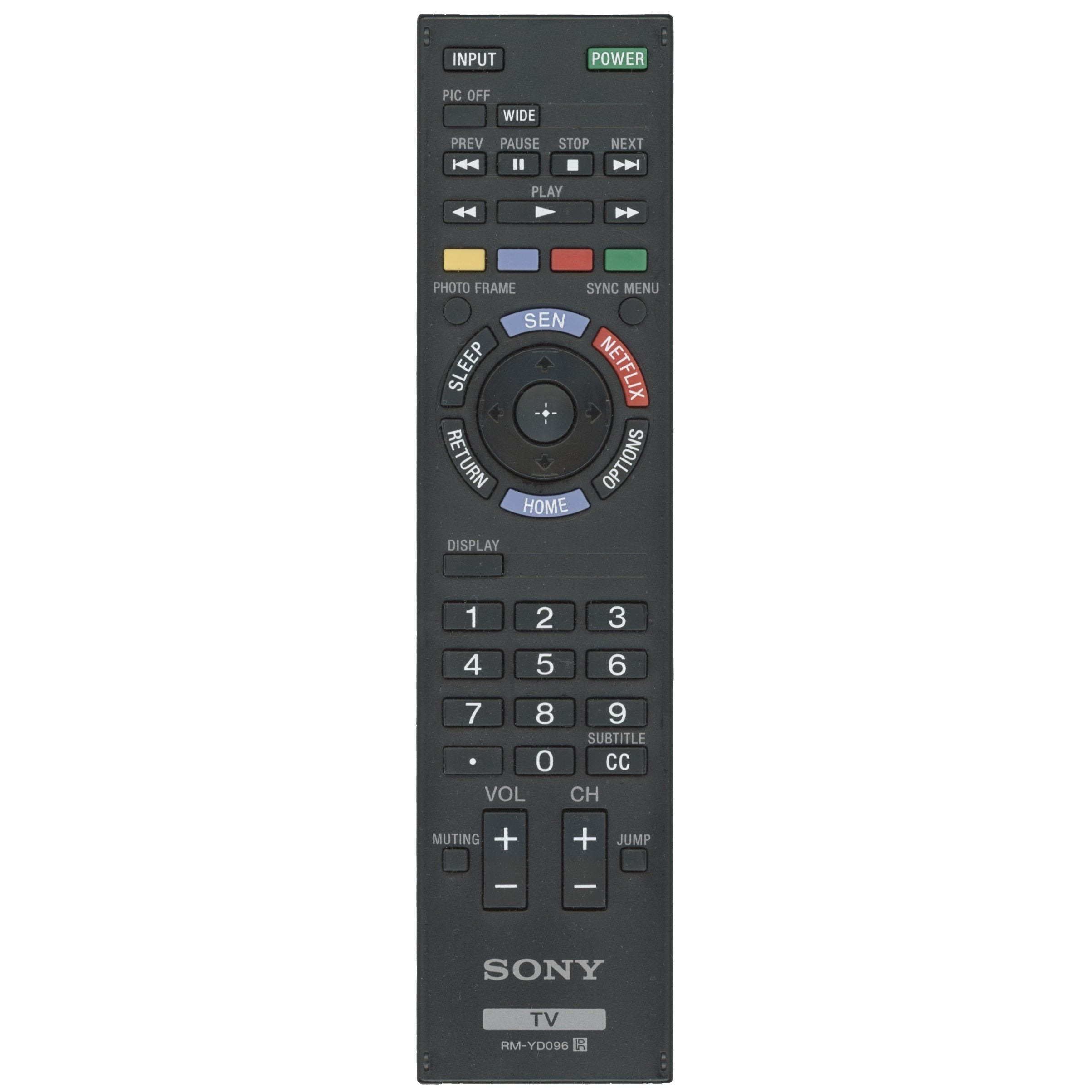 Sony RM-YD096 TV Remote Control - RMYD096