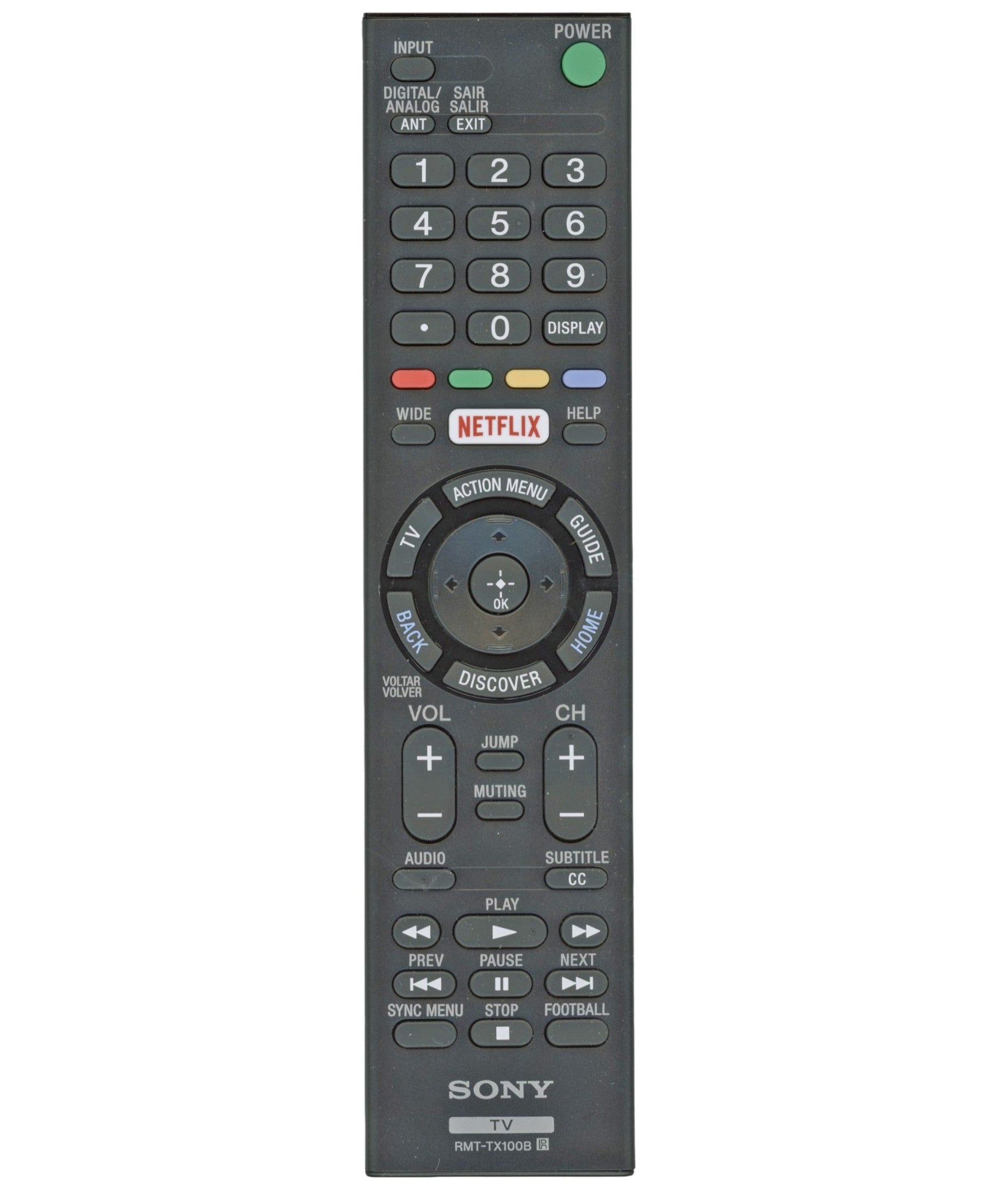 Sony RMT-TX100B TV Remote Control | IR - 1-492-975-21