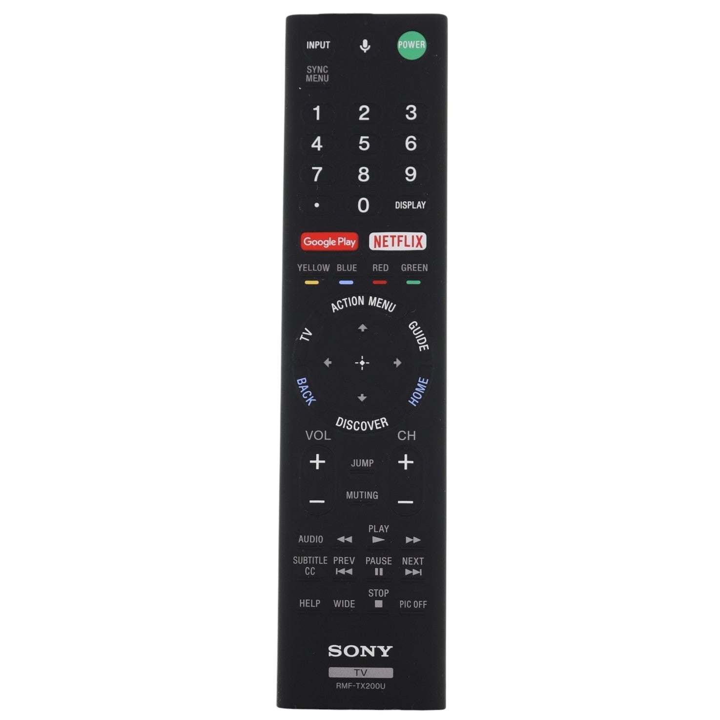Sony RMF-TX200U Smart Google TV Remote Control | RF | Voice - 1-493-127-11 / 1-493-127-21