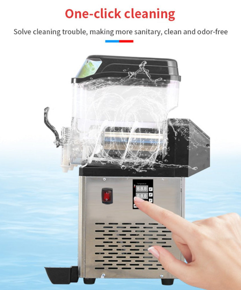 Premium Commercial Stainless Steel Slushy Machine With Triple Tank Advance Cooling, 45L (SAK52258)