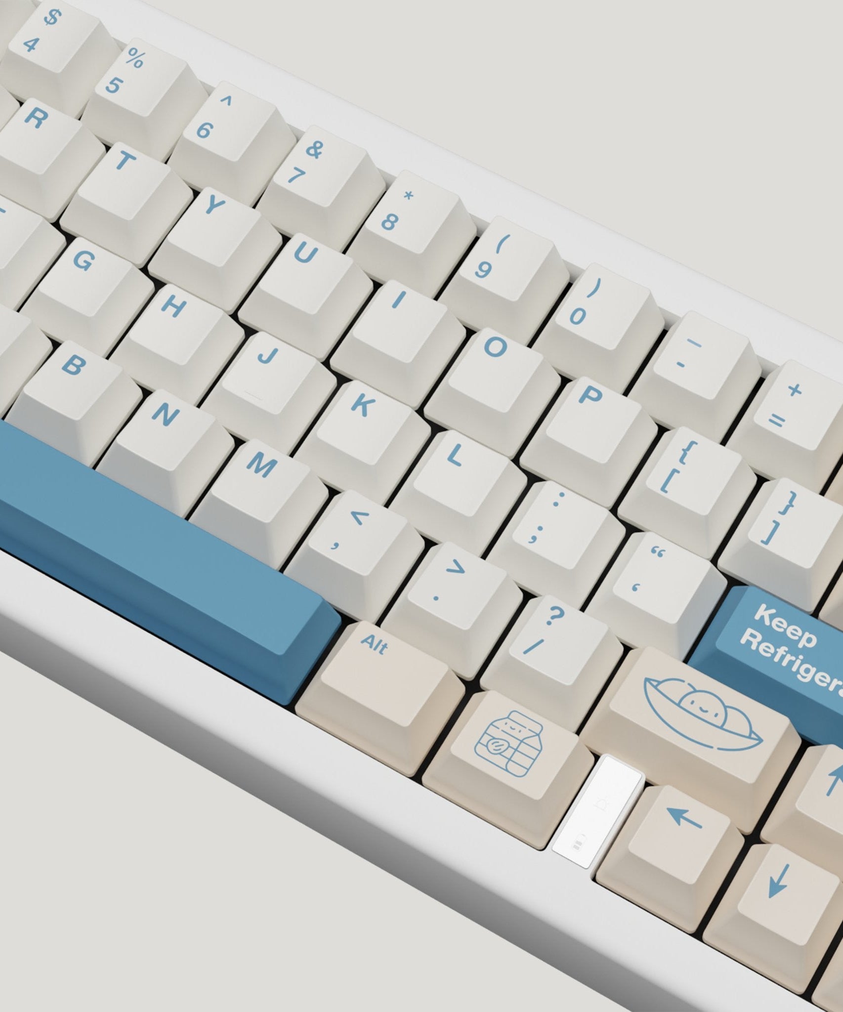 Soya Milk Design Keycaps and Mechanical Keyboard