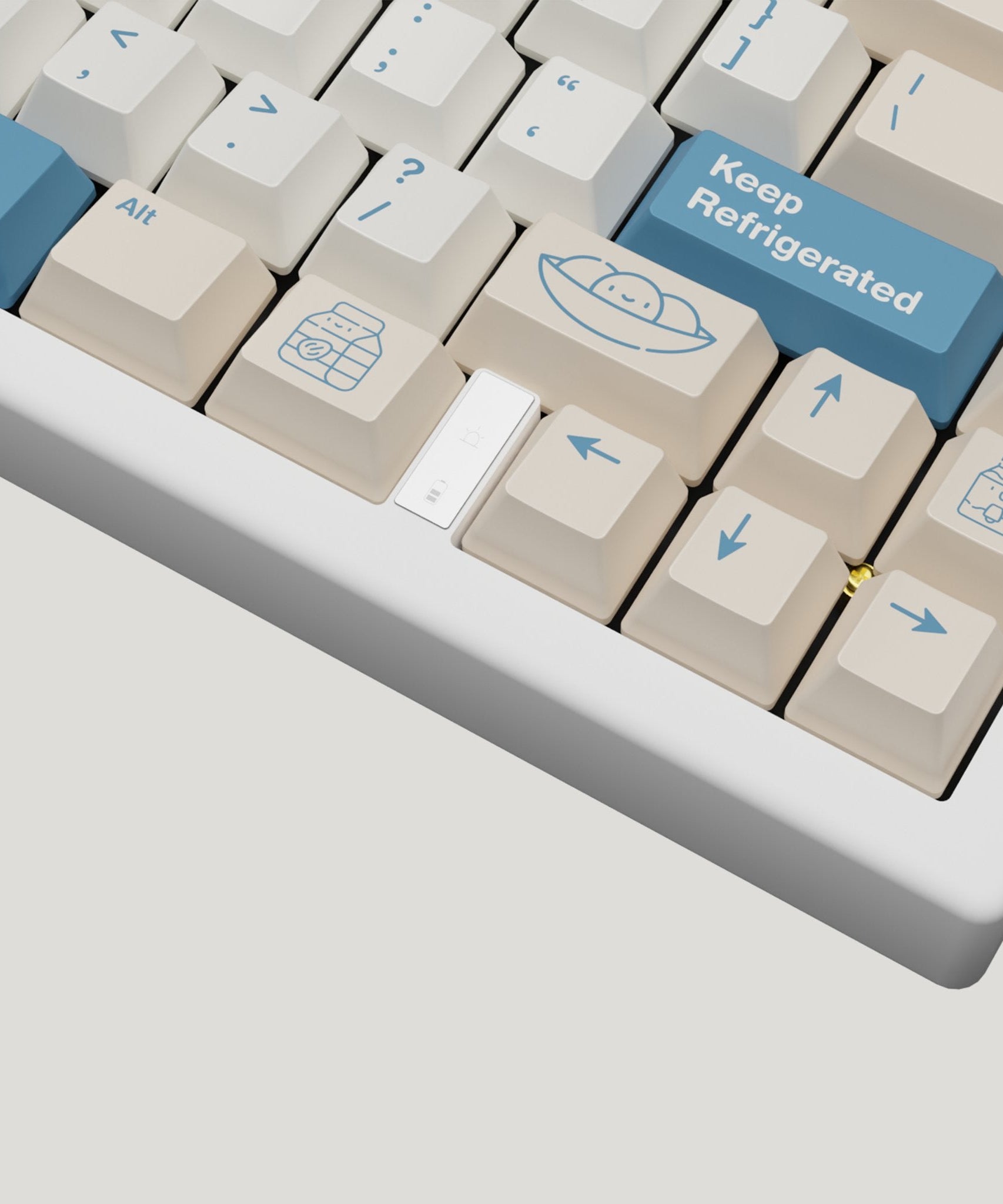 Soya Milk Design Keycaps and Mechanical Keyboard