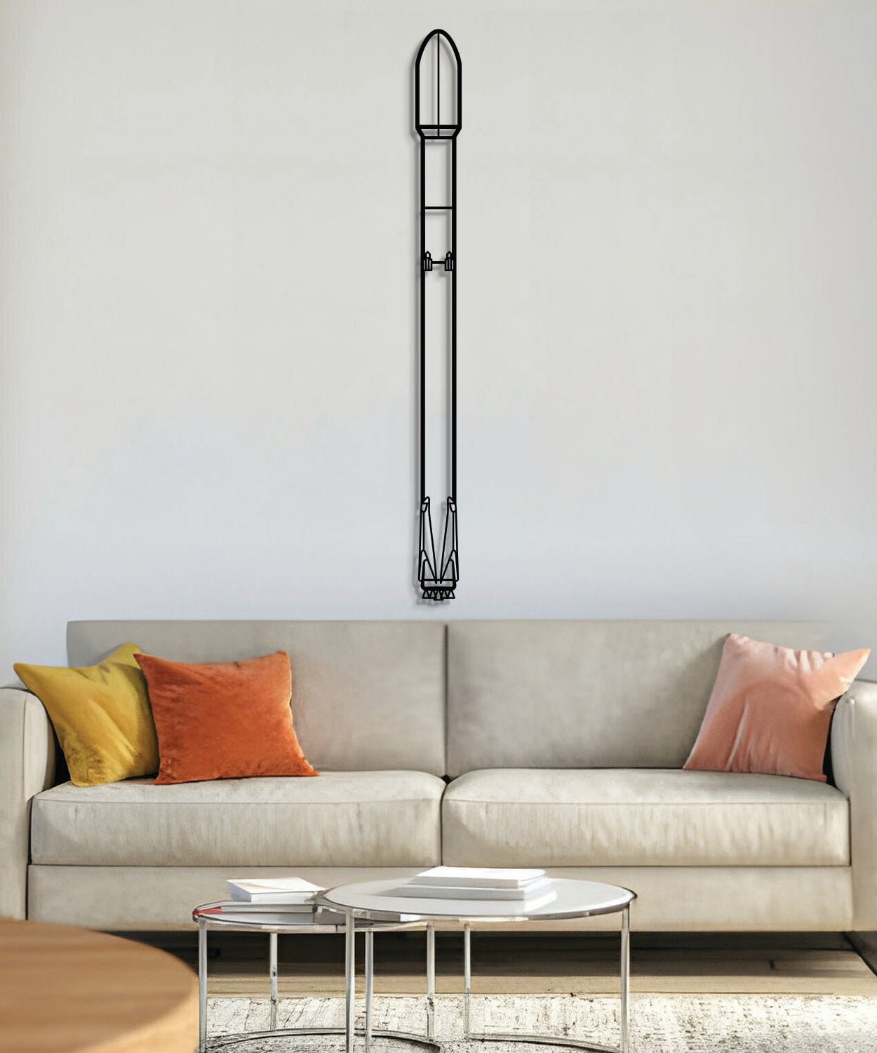 Falcon 9 Metallflugzeug Wandkunst - NCP0282
